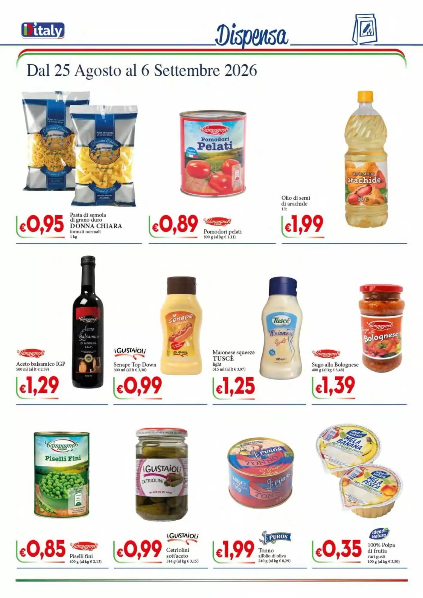 Volantino promozionale D'Italy  valide dal 25/08/2026 - Pagina 8.