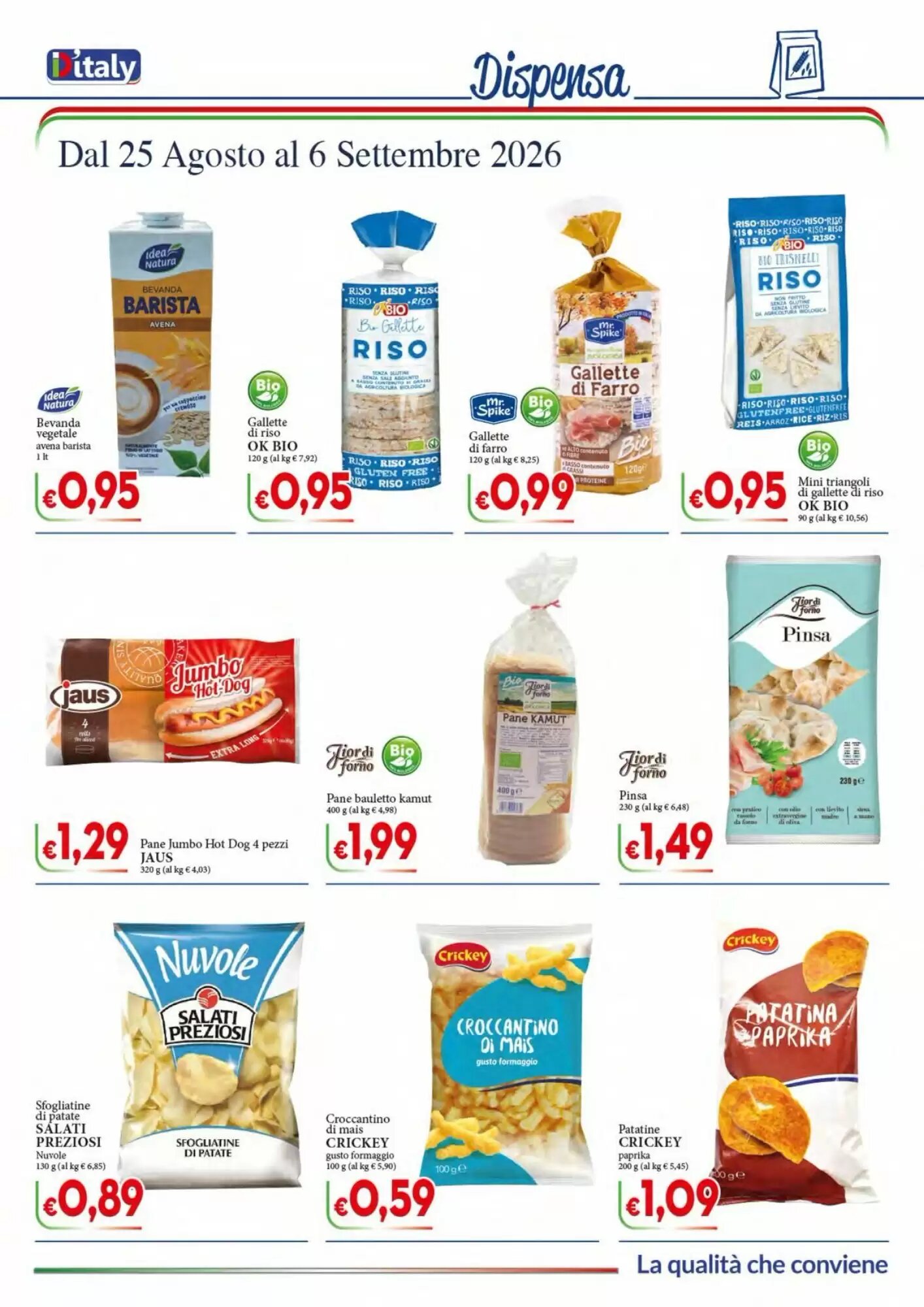 Volantino promozionale D'Italy  valide dal 25/08/2026 - Pagina 9.