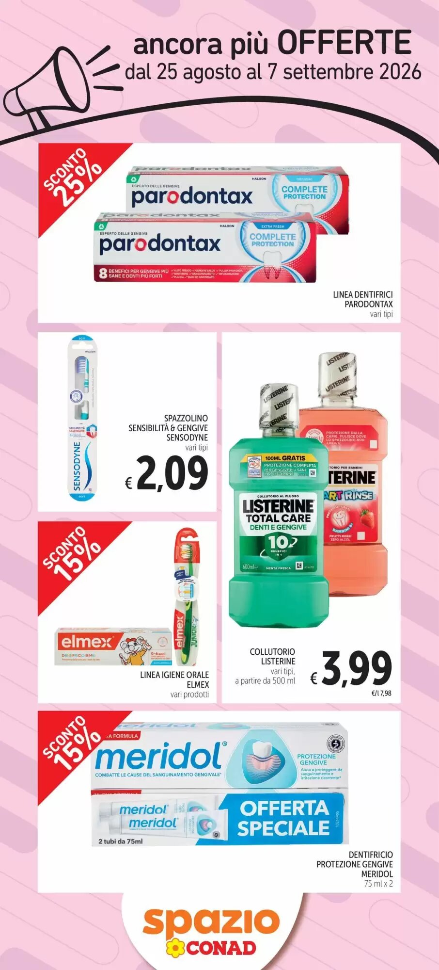 Volantino promozionale Spazio Conad  valide dal 25/08/2026 - Pagina 2.