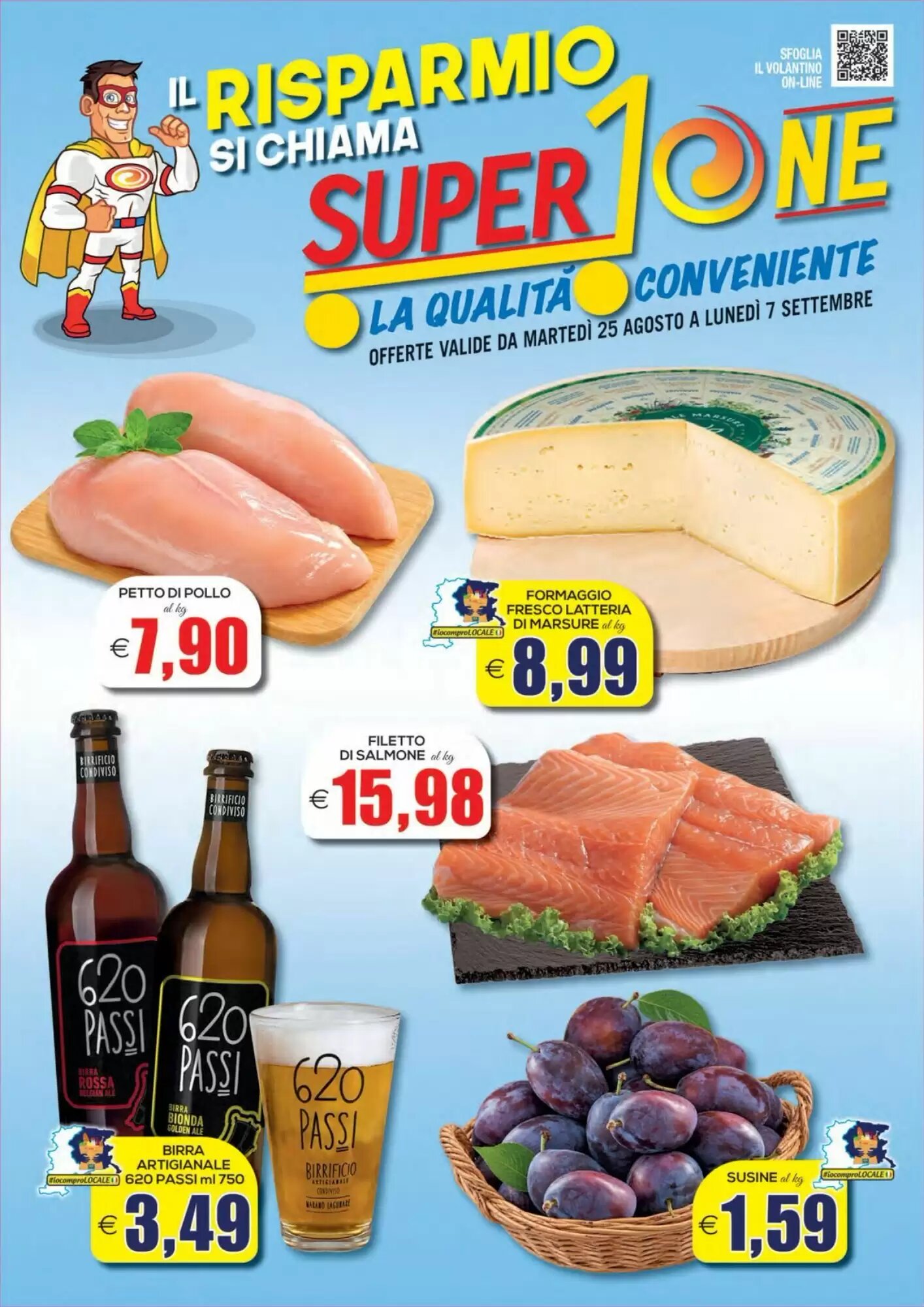 Volantino promozionale SuperOne valide dal 25/08/2026 - Pagina 1.
