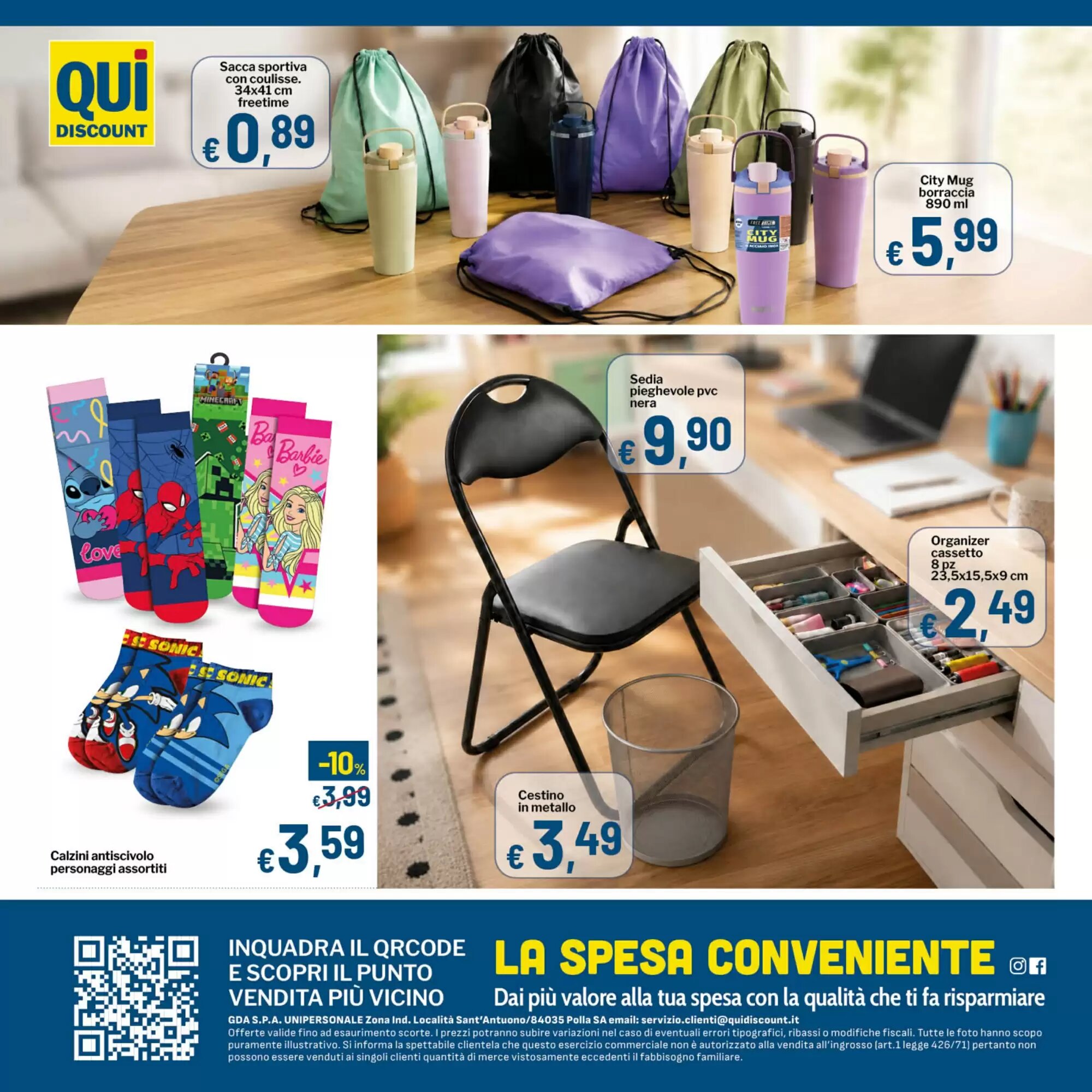 Volantino promozionale Qui Discount  valide dal 25/08/2026 - Pagina 12.