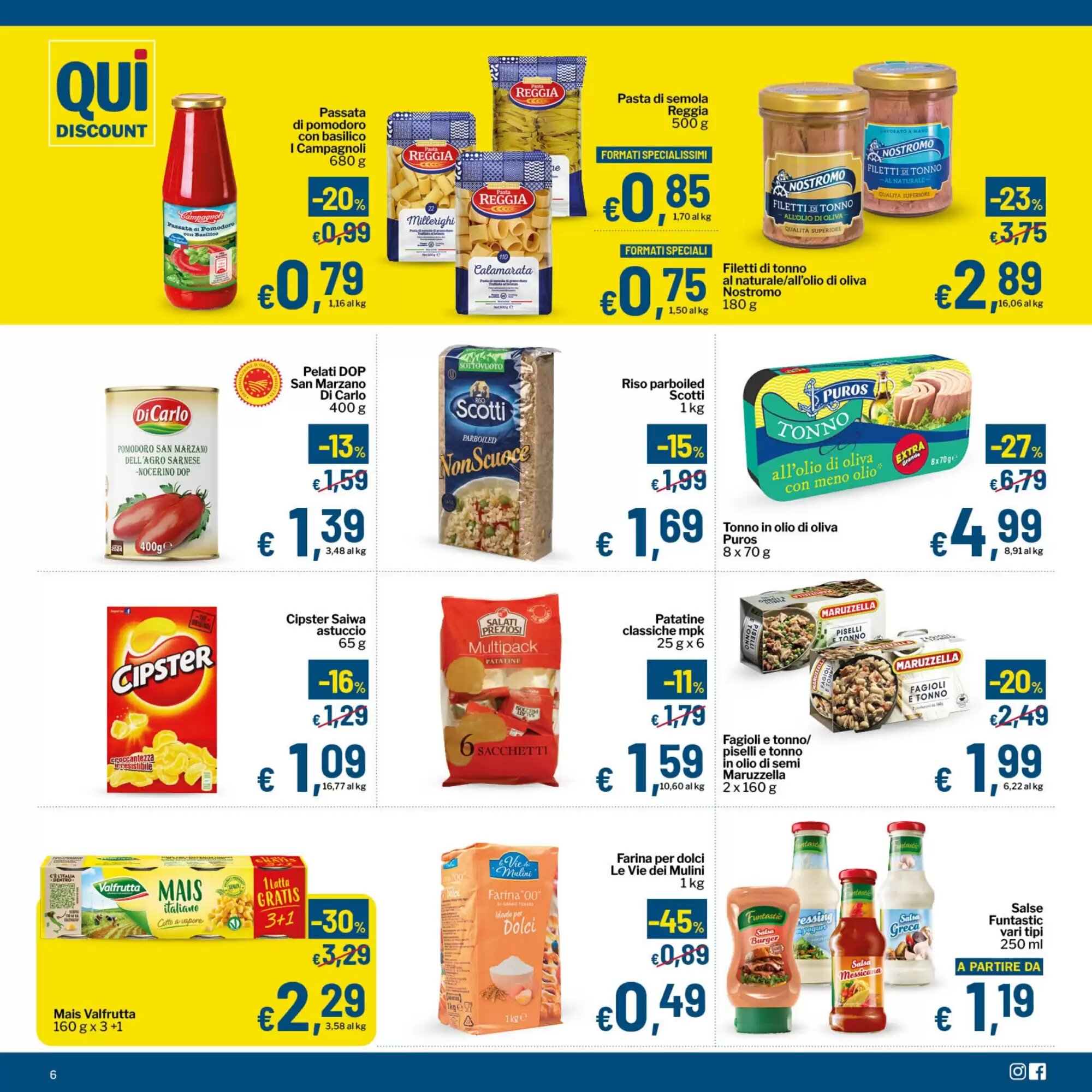 Volantino promozionale Qui Discount  valide dal 25/08/2026 - Pagina 6.