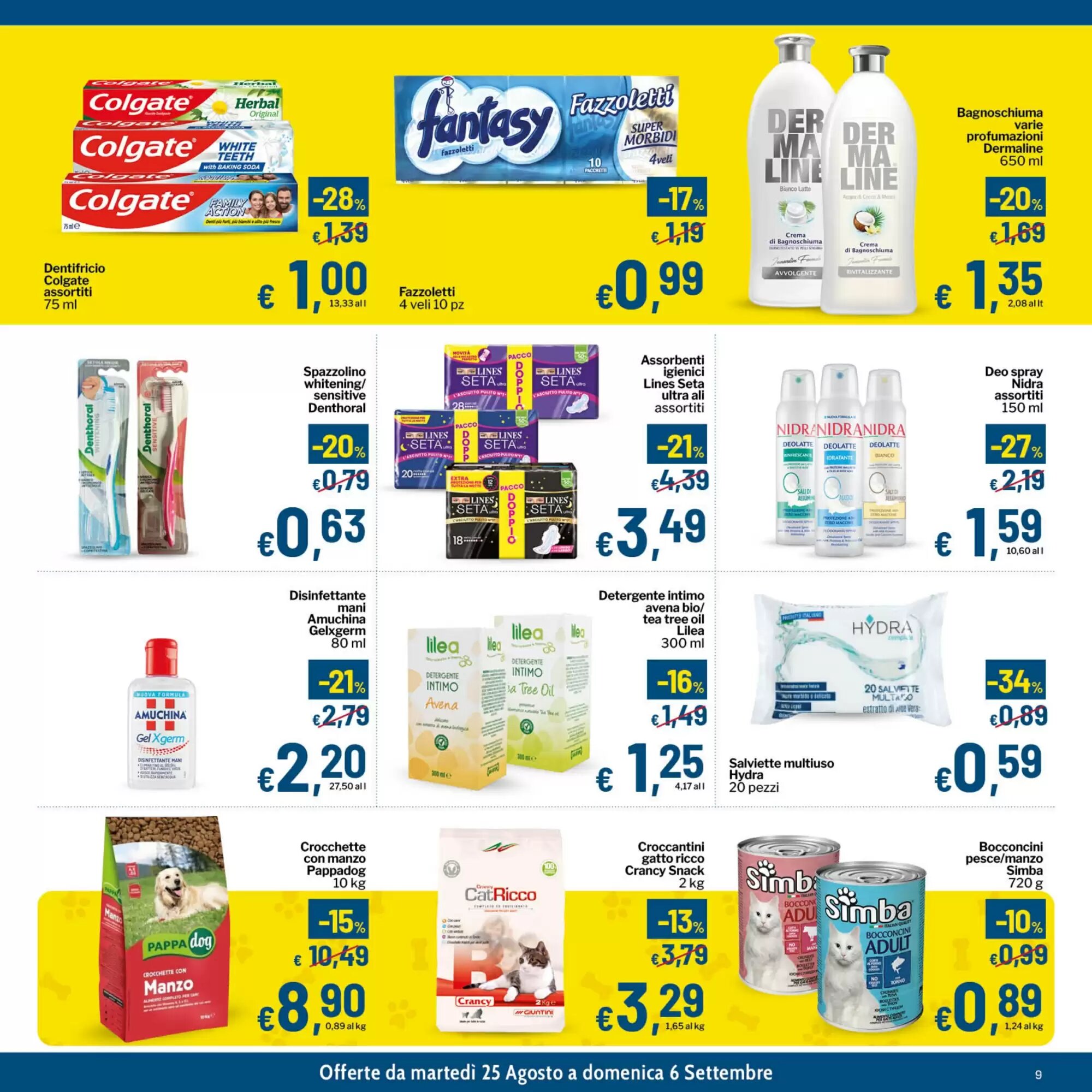 Volantino promozionale Qui Discount  valide dal 25/08/2026 - Pagina 9.