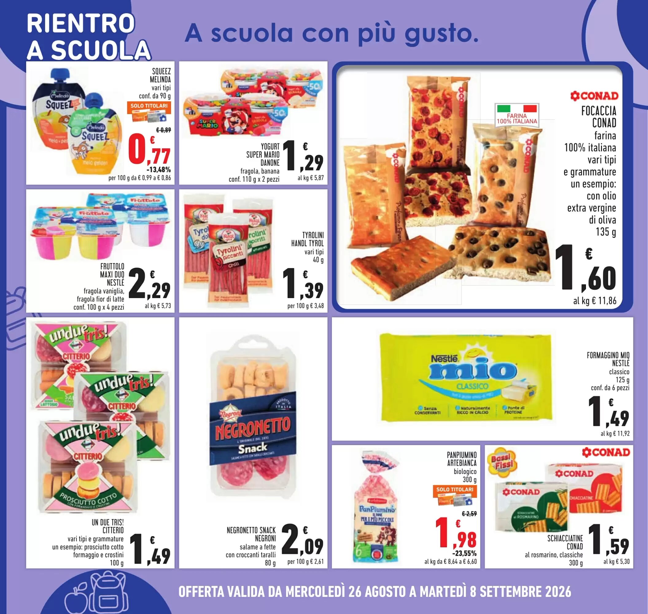 Volantino promozionale Conad  valide dal 26/08/2026 - Pagina 10.