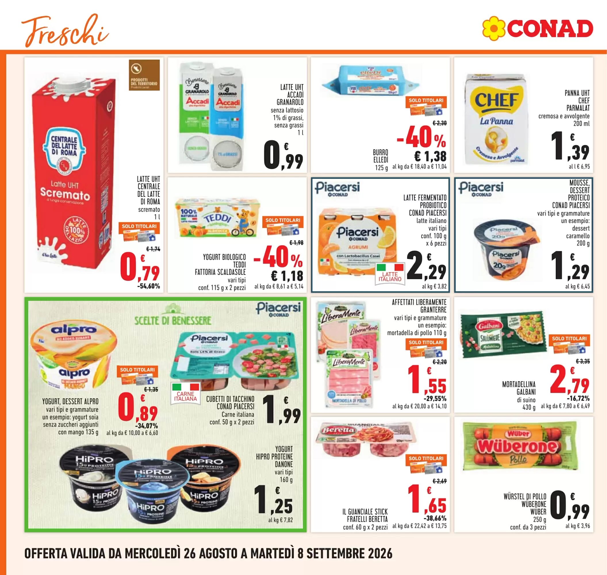 Volantino promozionale Conad  valide dal 26/08/2026 - Pagina 12.
