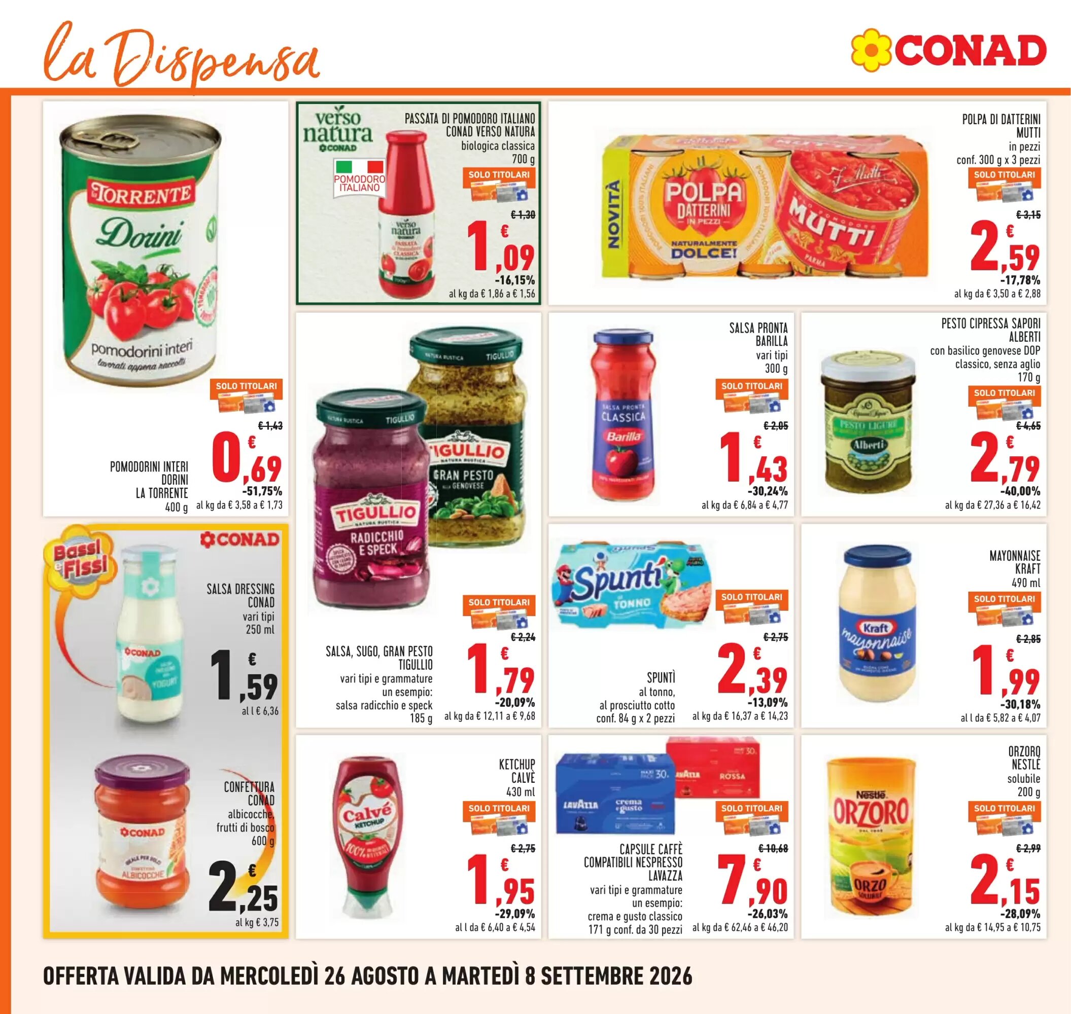 Volantino promozionale Conad  valide dal 26/08/2026 - Pagina 18.
