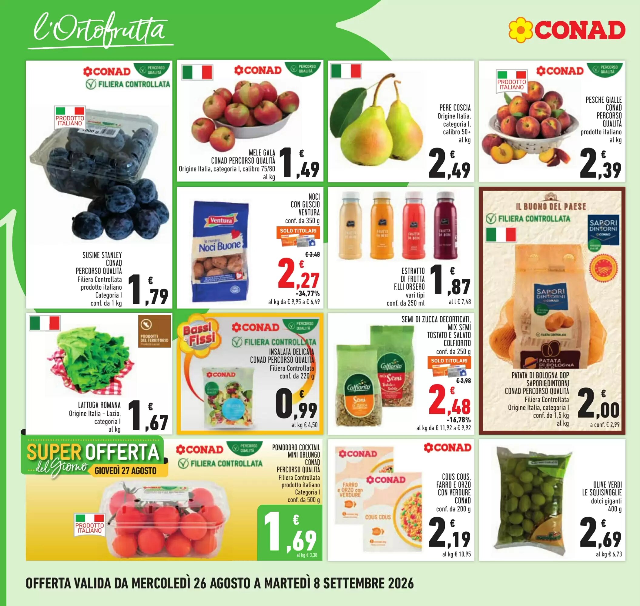 Volantino promozionale Conad  valide dal 26/08/2026 - Pagina 2.