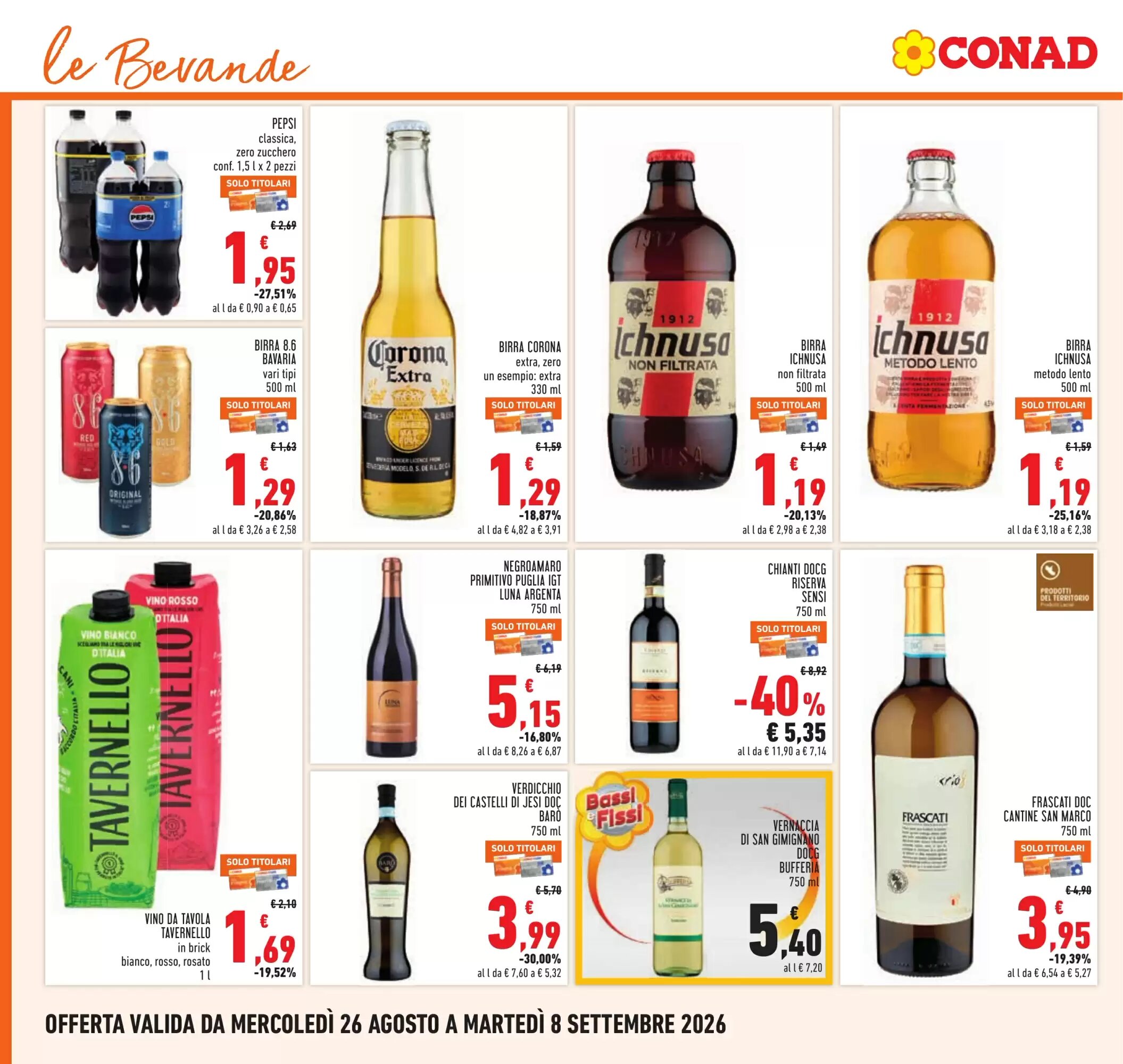 Volantino promozionale Conad  valide dal 26/08/2026 - Pagina 20.