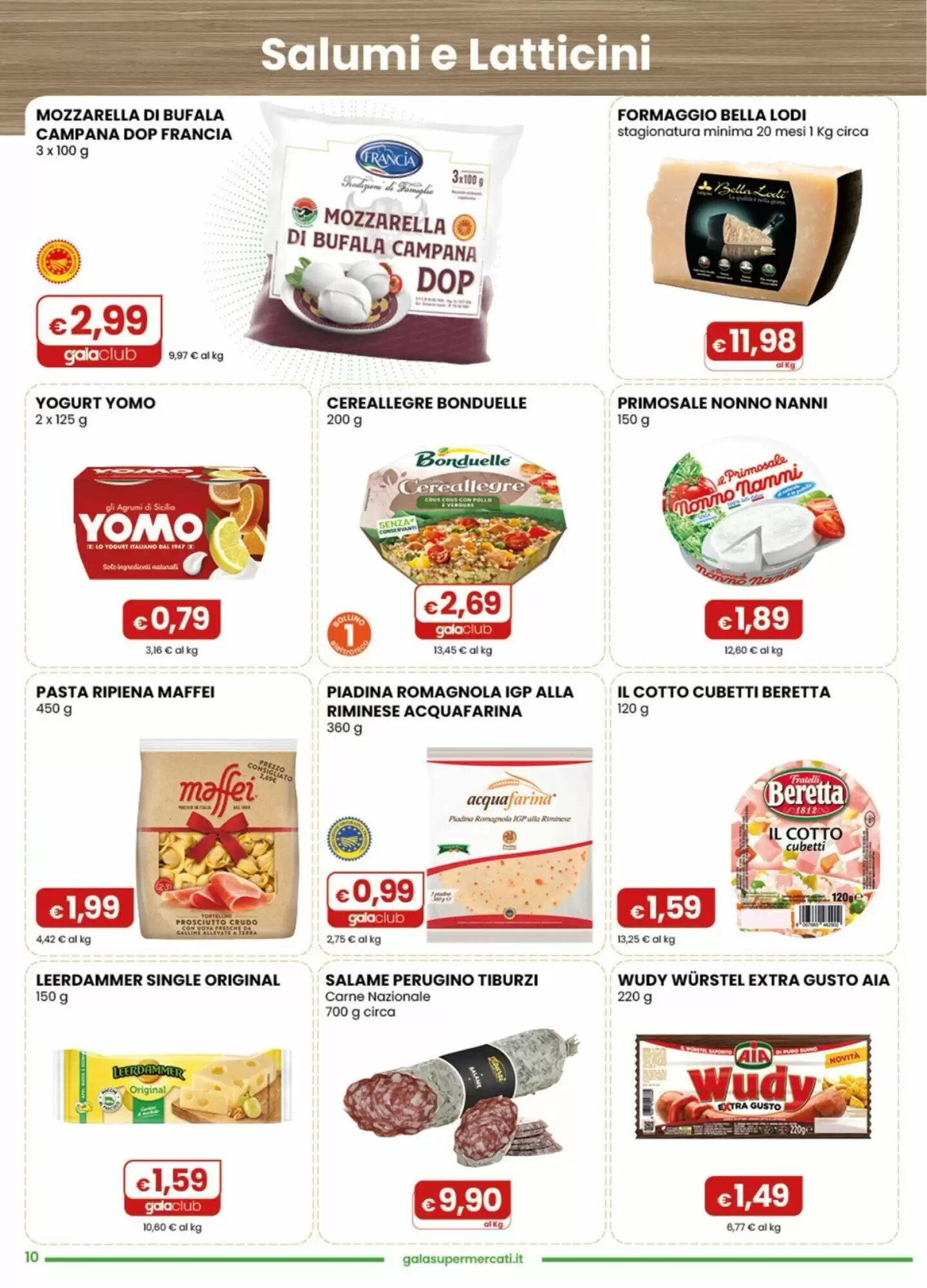 Volantino promozionale Gala Supermercati  valide dal 26/08/2026 - Pagina 10.