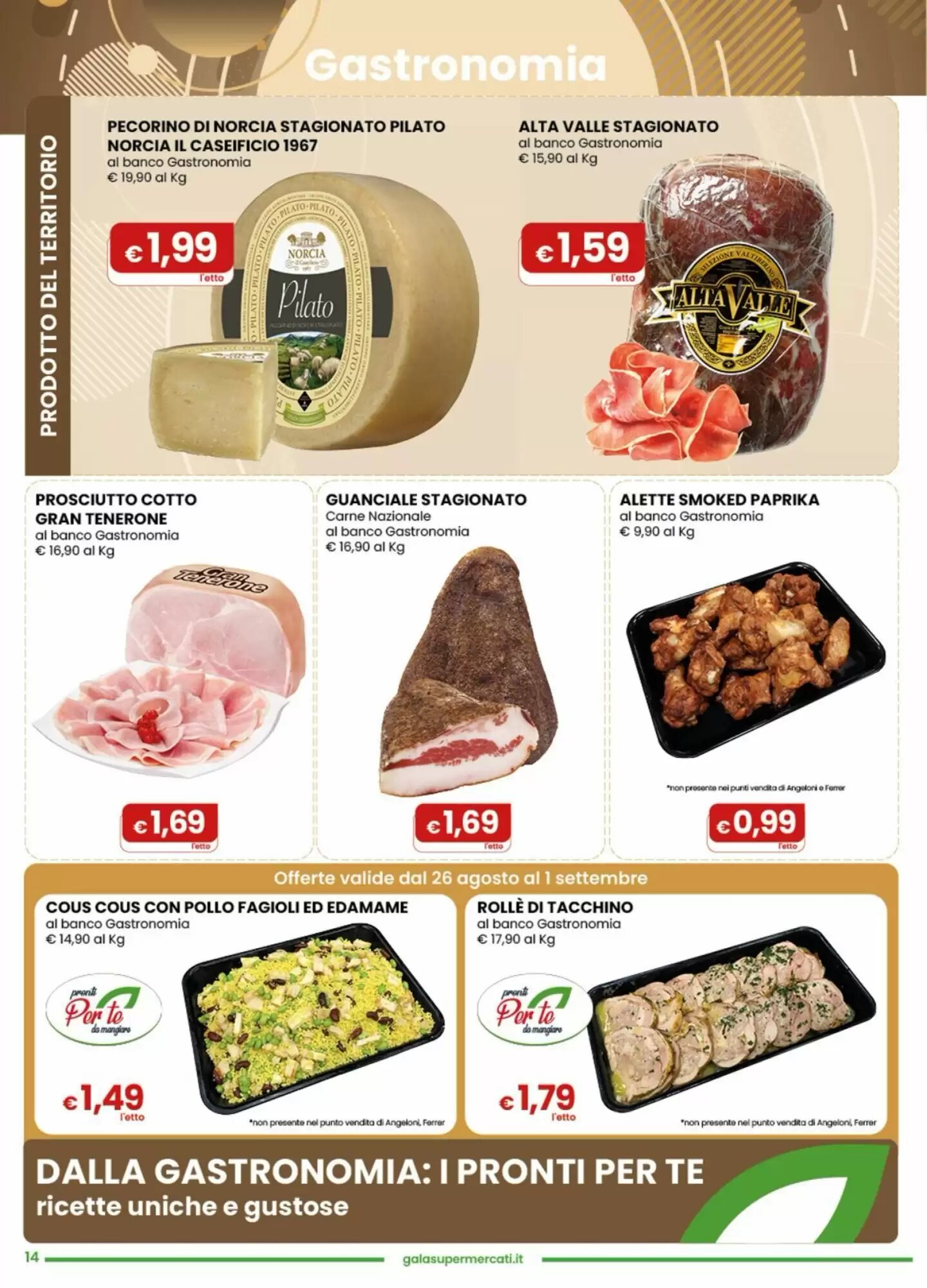 Volantino promozionale Gala Supermercati  valide dal 26/08/2026 - Pagina 14.