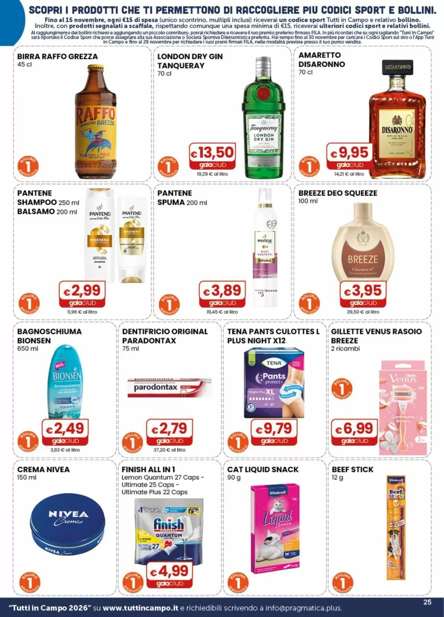 Volantino promozionale Gala Supermercati  valide dal 26/08/2026 - Pagina 25.