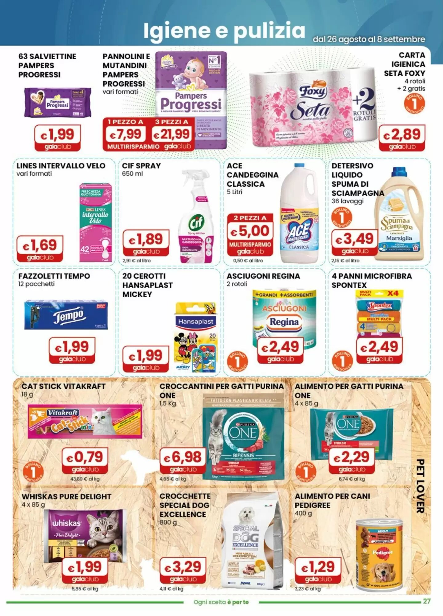 Volantino promozionale Gala Supermercati  valide dal 26/08/2026 - Pagina 27.