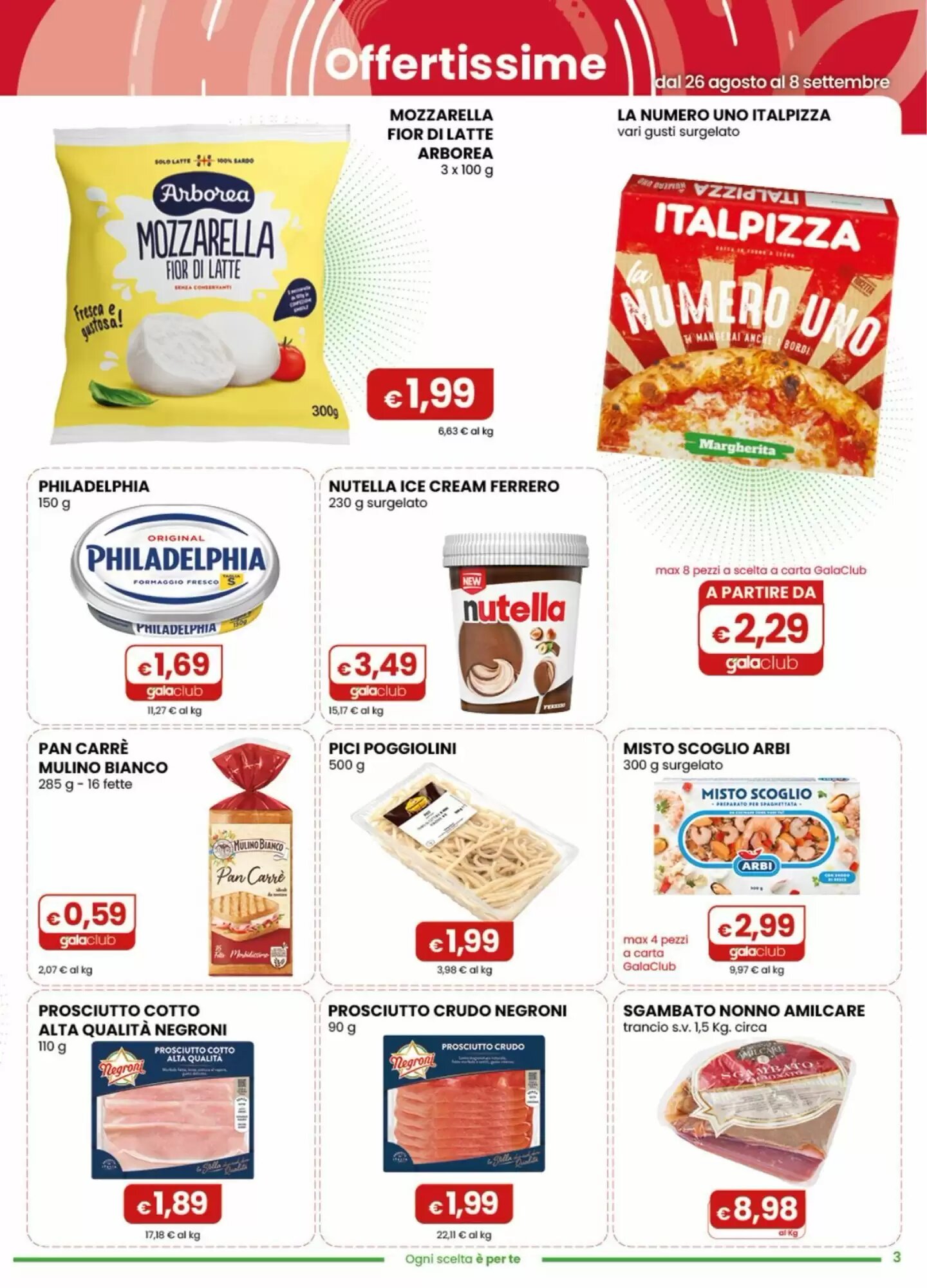 Volantino promozionale Gala Supermercati  valide dal 26/08/2026 - Pagina 3.