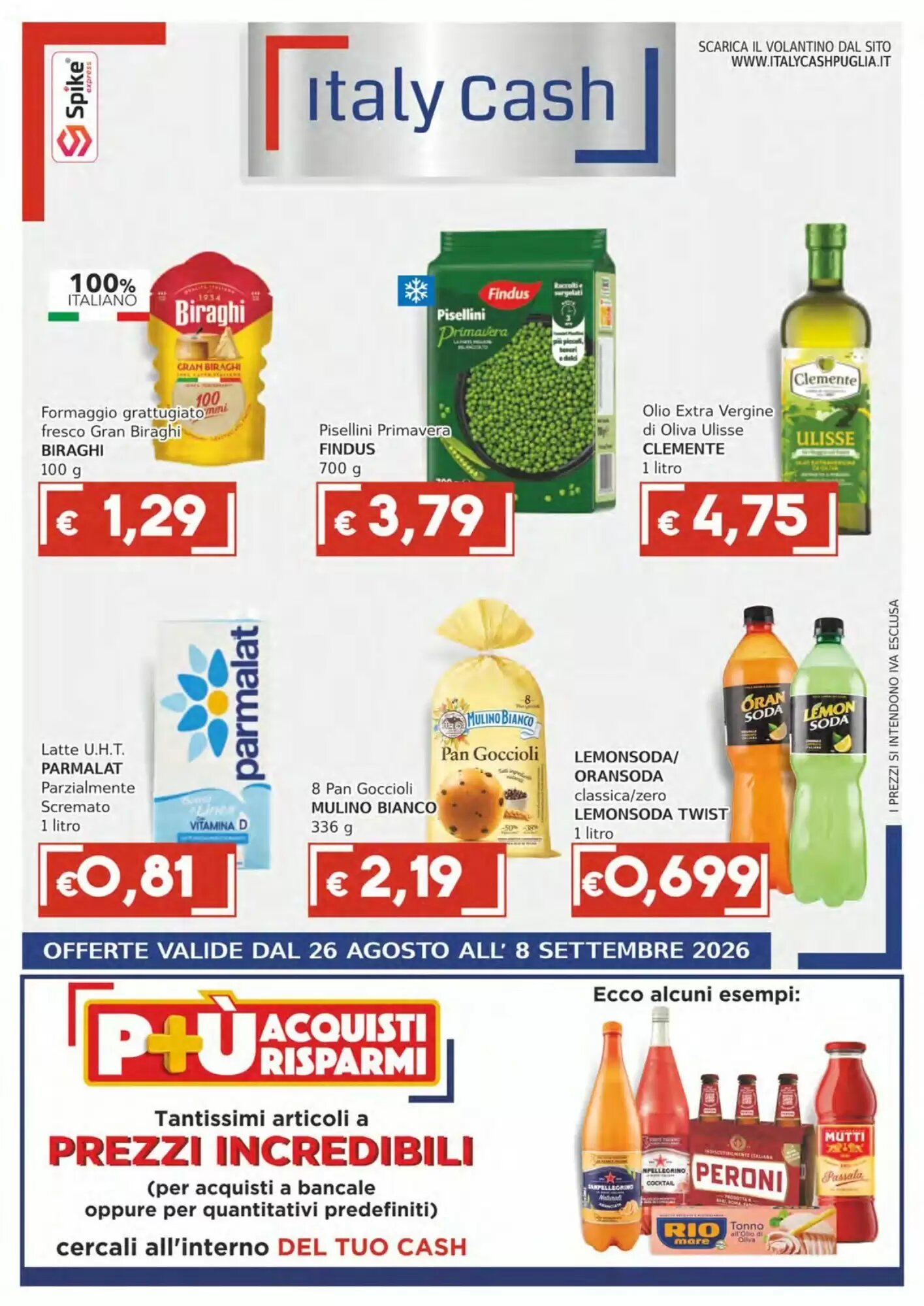 Volantino promozionale Italy Cash valide dal 26/08/2026 - Pagina 1.