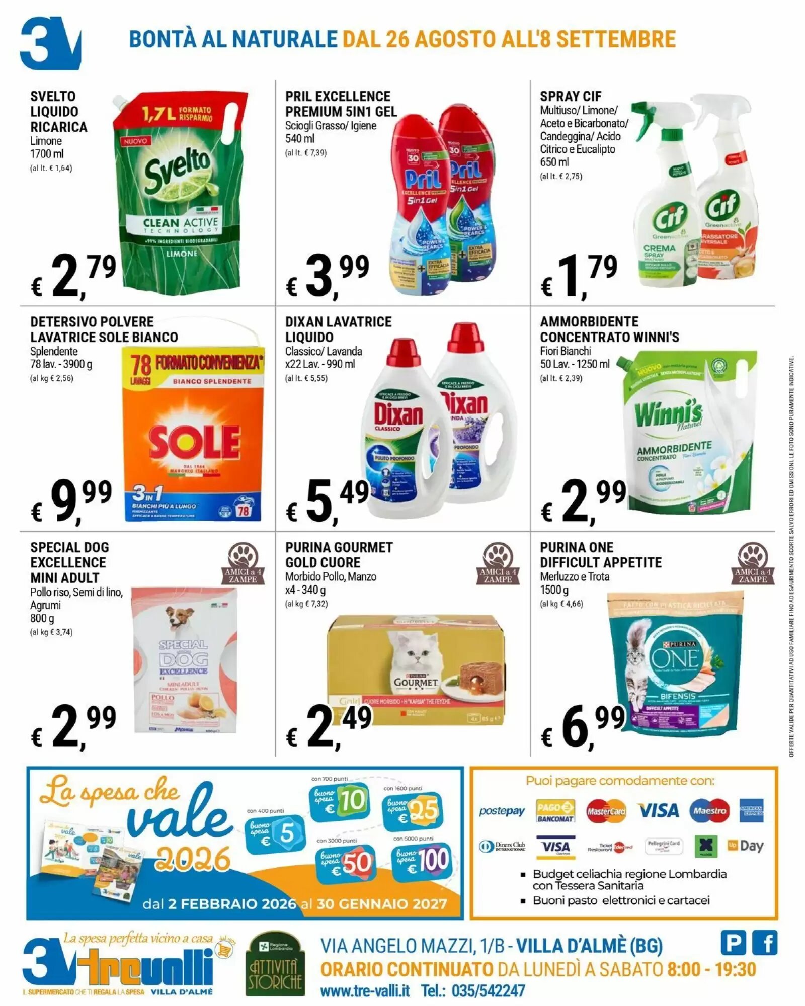 Volantino promozionale Tre Valli Supermercato  valide dal 26/08/2026 - Pagina 12.