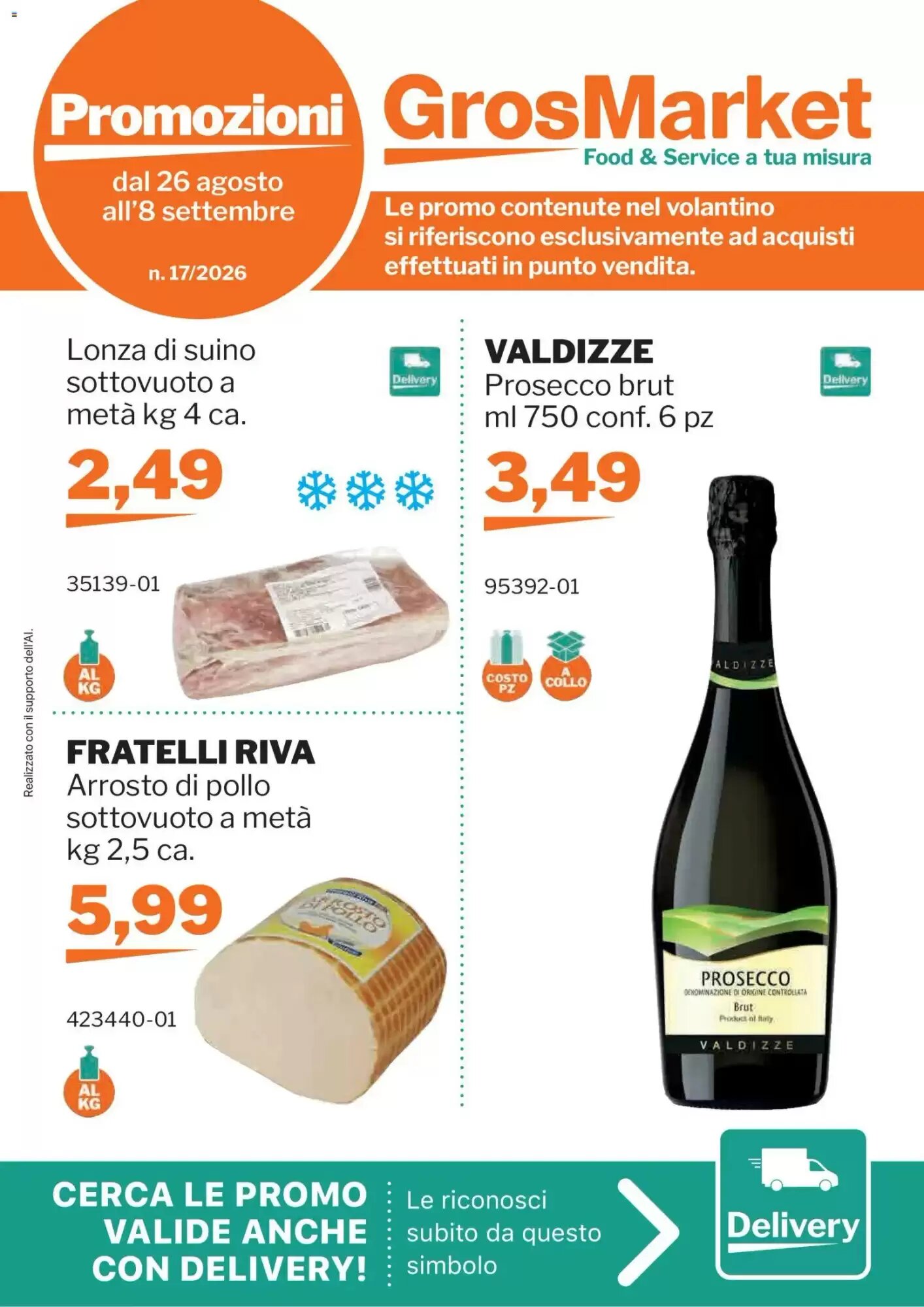 Volantino promozionale GrosMarket valide dal 26/08/2026 - Pagina 1.