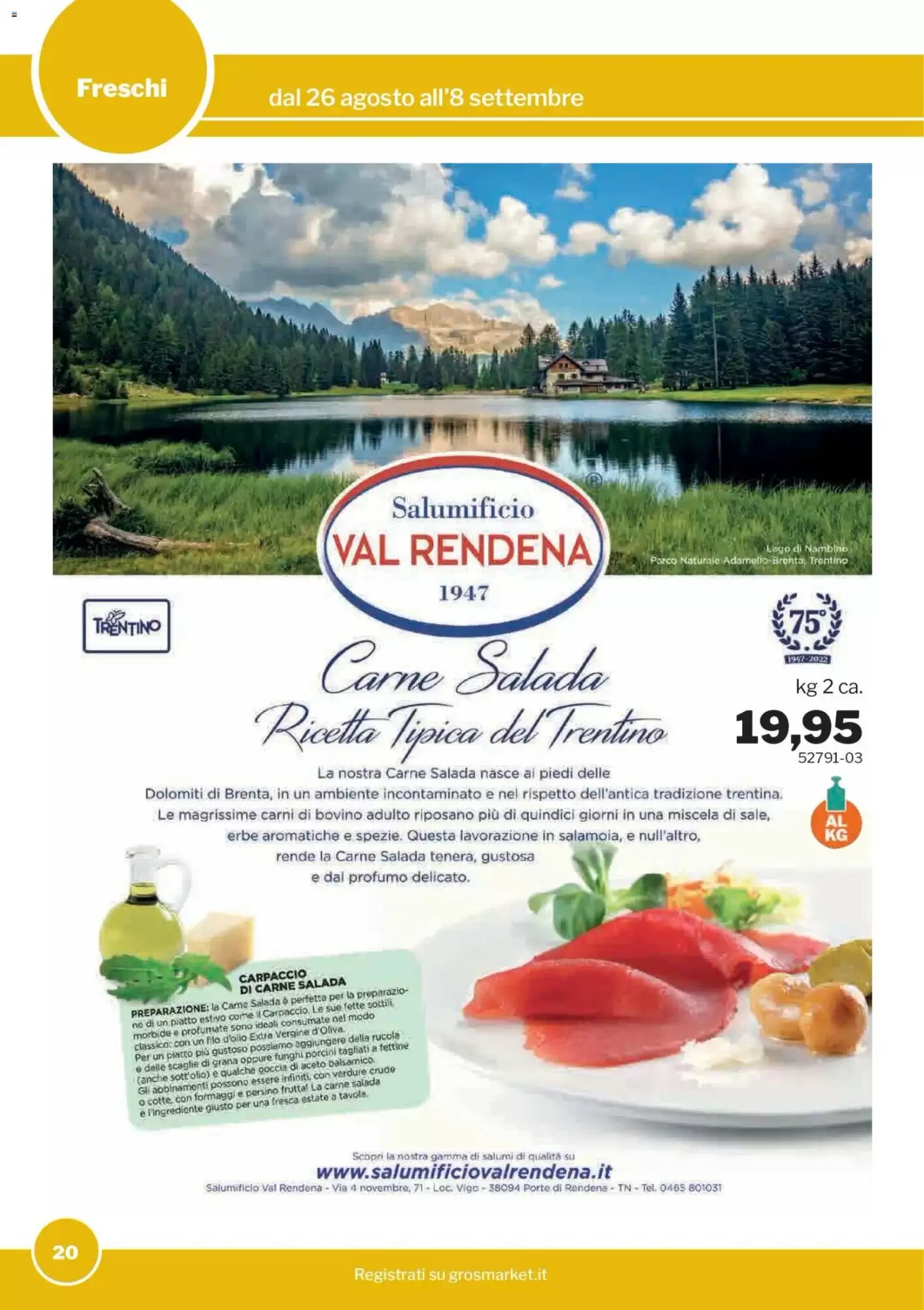 Volantino promozionale GrosMarket  valide dal 26/08/2026 - Pagina 20.