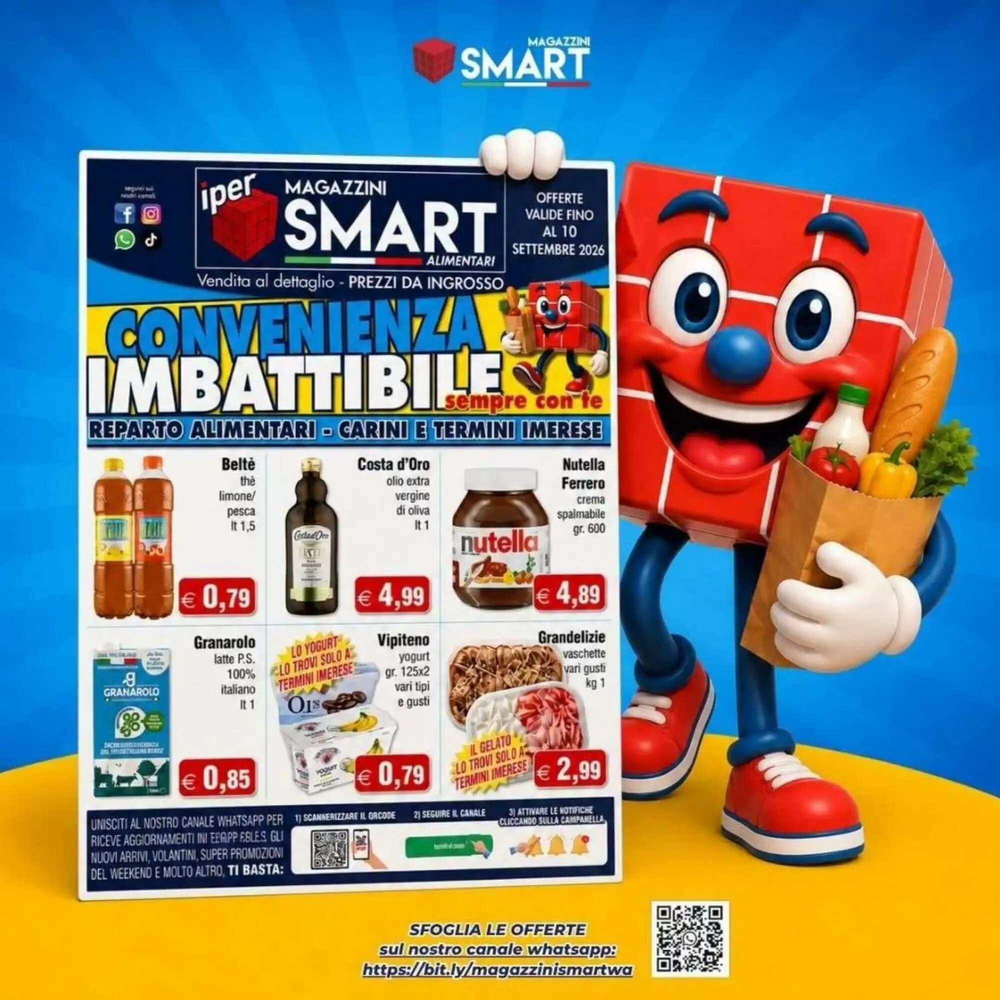 Volantino promozionale Magazzini Smart valide dal 26/08/2026 - Pagina 1.