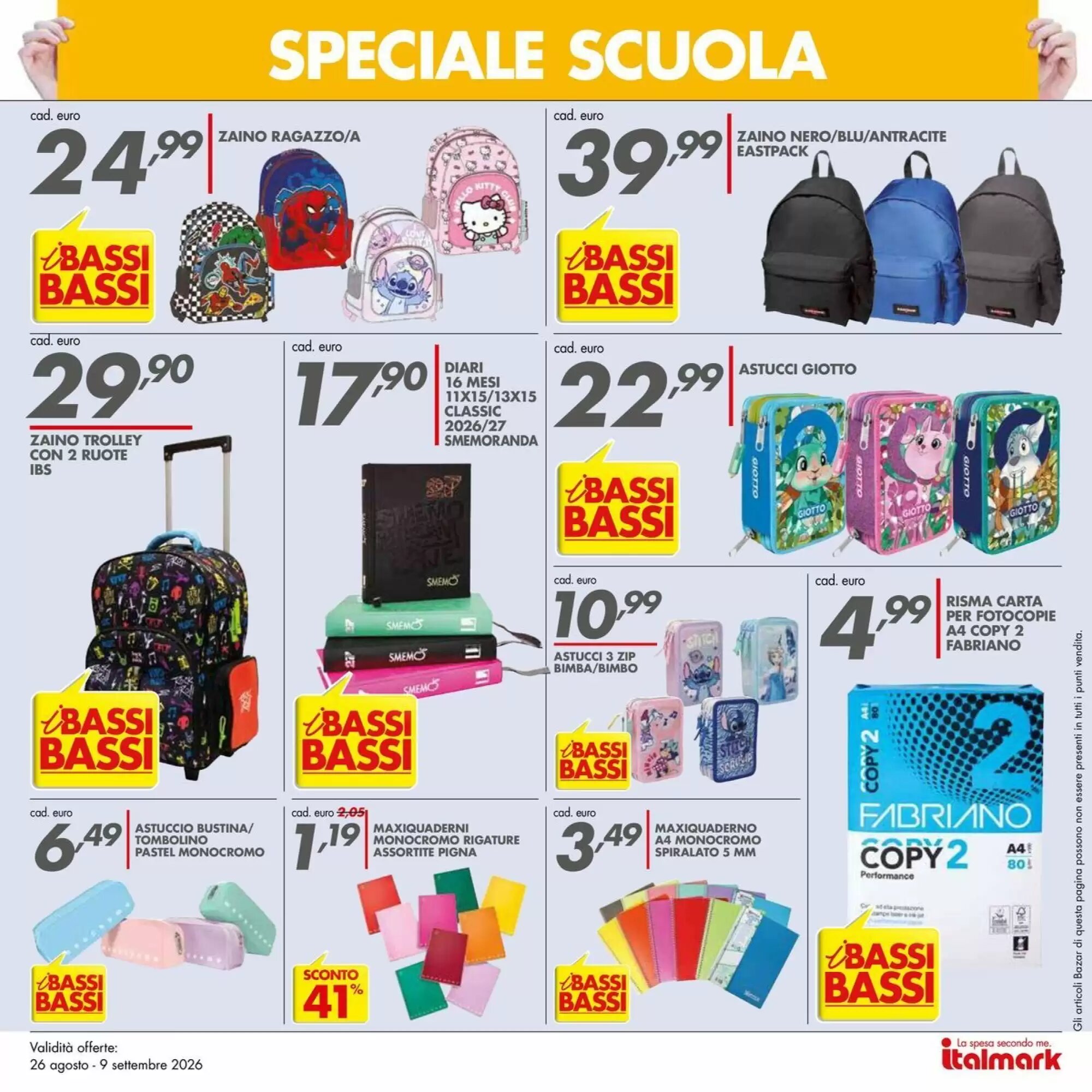 Volantino promozionale Italmark  valide dal 26/08/2026 - Pagina 20.