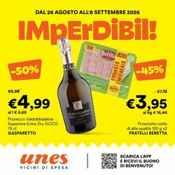 Volantino promozionale Unes  valide dal 26/08/2026