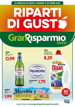 Volantino promozionale Gran Risparmio  valide dal 26/08/2026
