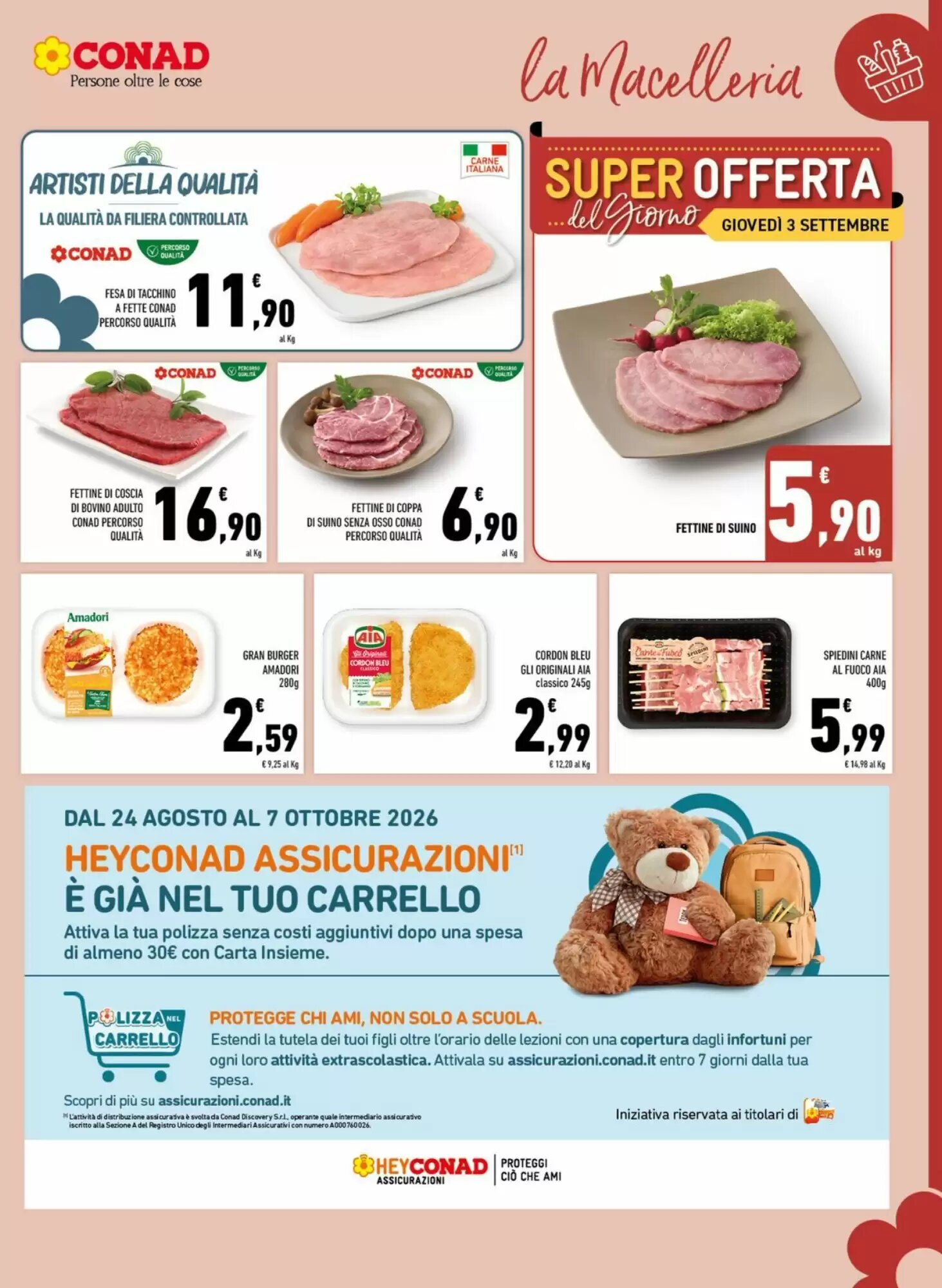 Volantino promozionale Conad Margherita  valide dal 26/08/2026 - Pagina 3.
