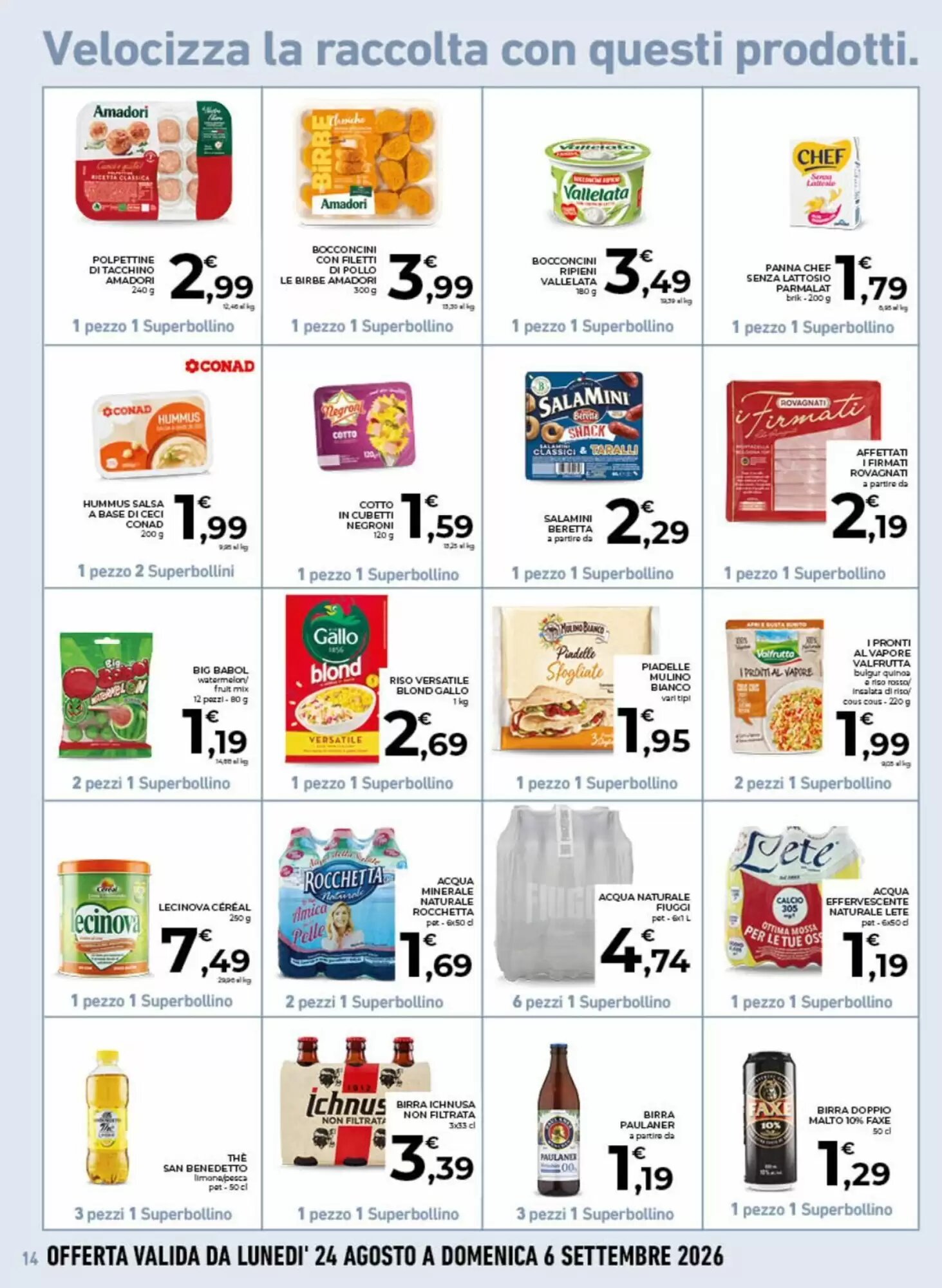 Volantino promozionale Conad City  valide dal 26/08/2026 - Pagina 14.