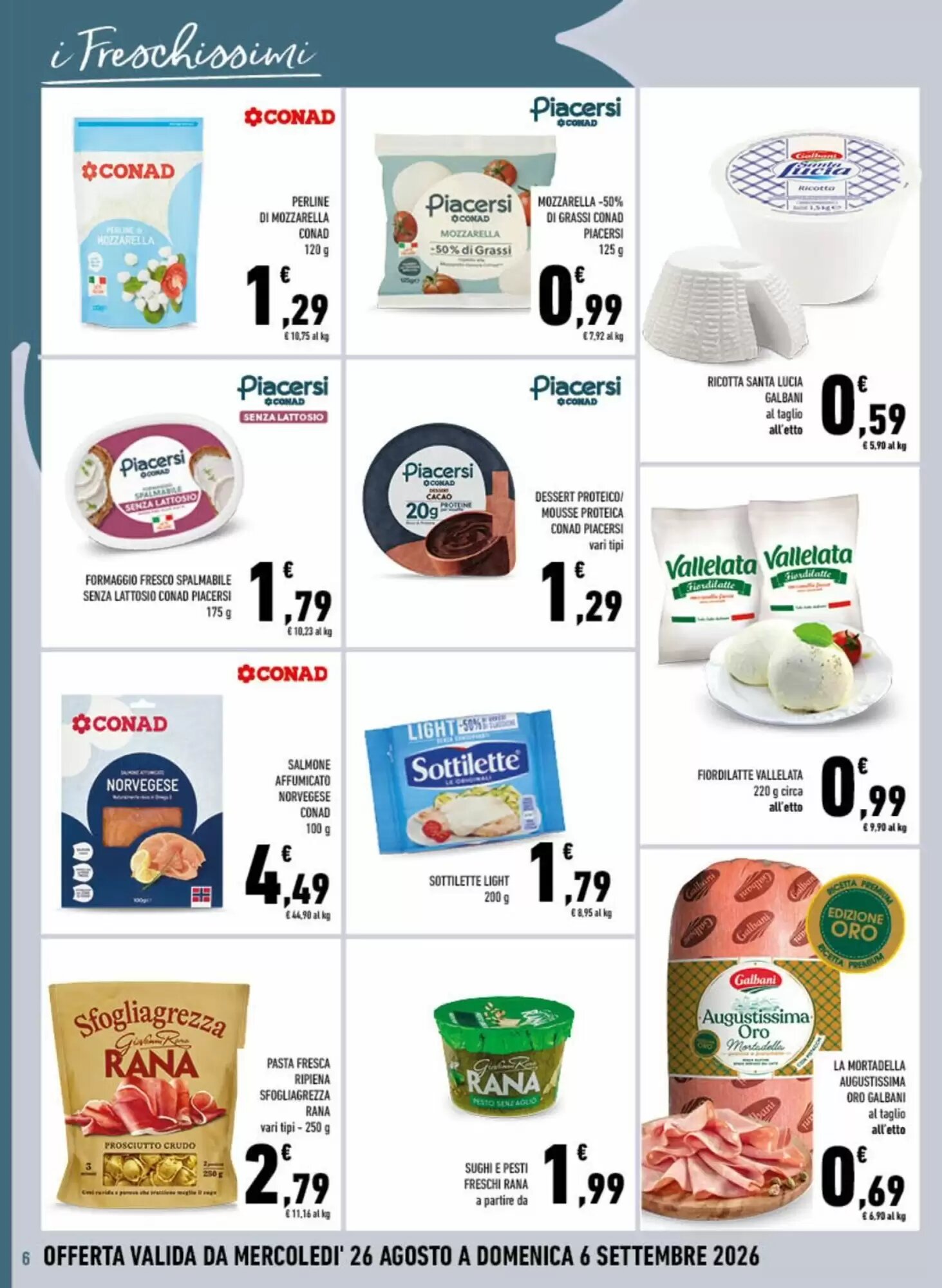 Volantino promozionale Conad City  valide dal 26/08/2026 - Pagina 6.