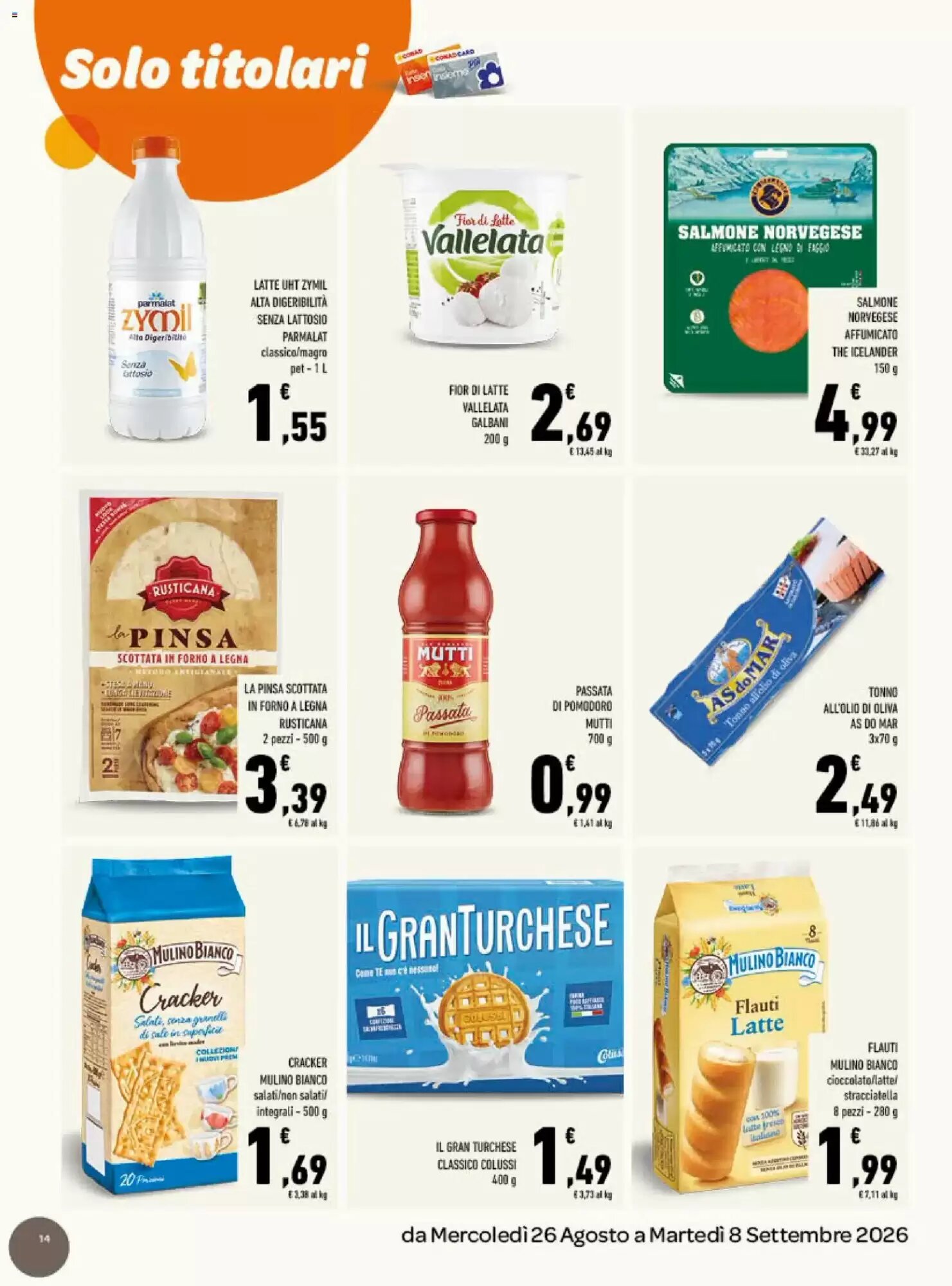 Volantino promozionale Conad  valide dal 26/08/2026 - Pagina 14.