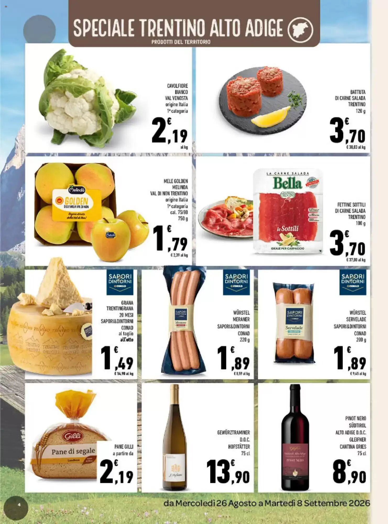 Volantino promozionale Conad  valide dal 26/08/2026 - Pagina 4.