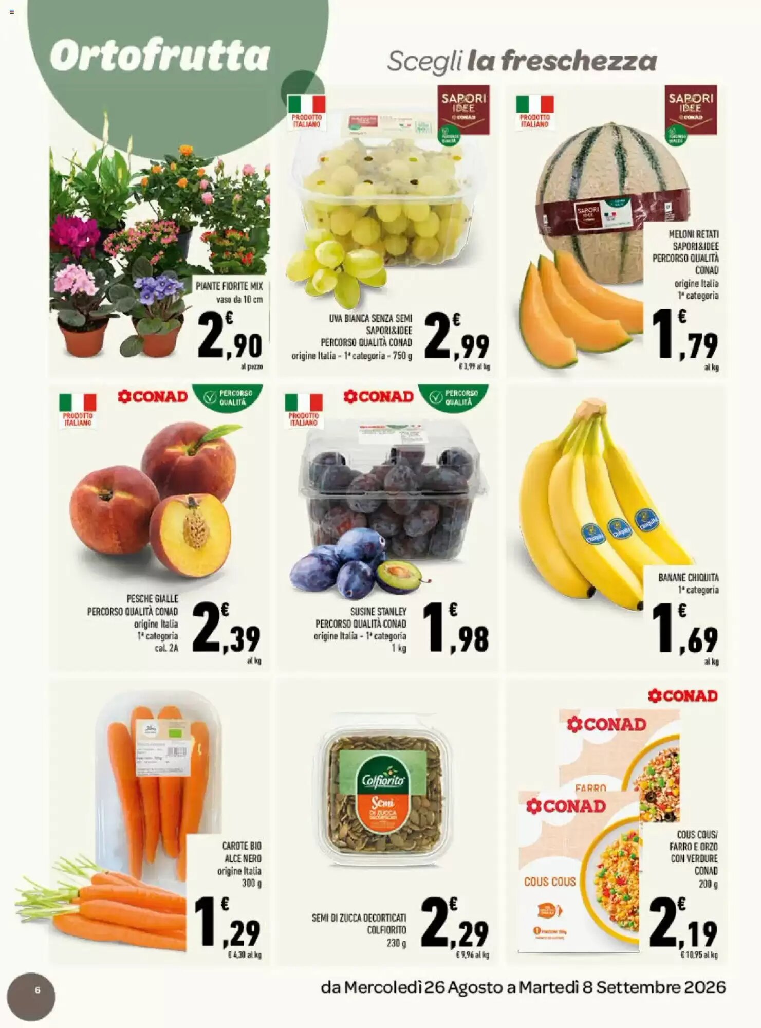 Volantino promozionale Conad  valide dal 26/08/2026 - Pagina 6.