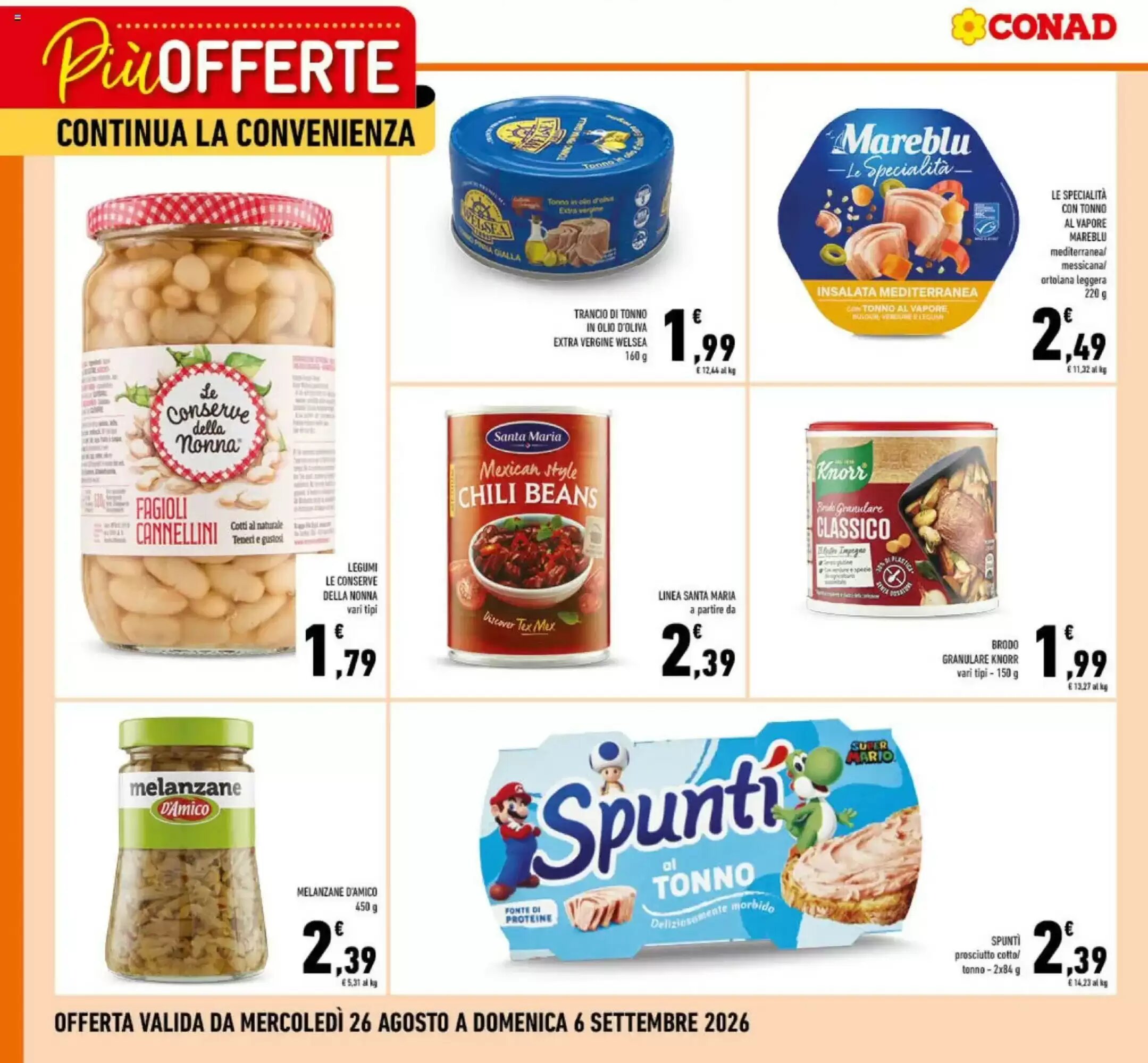 Volantino promozionale Conad valide dal 26/08/2026 - Pagina 1.