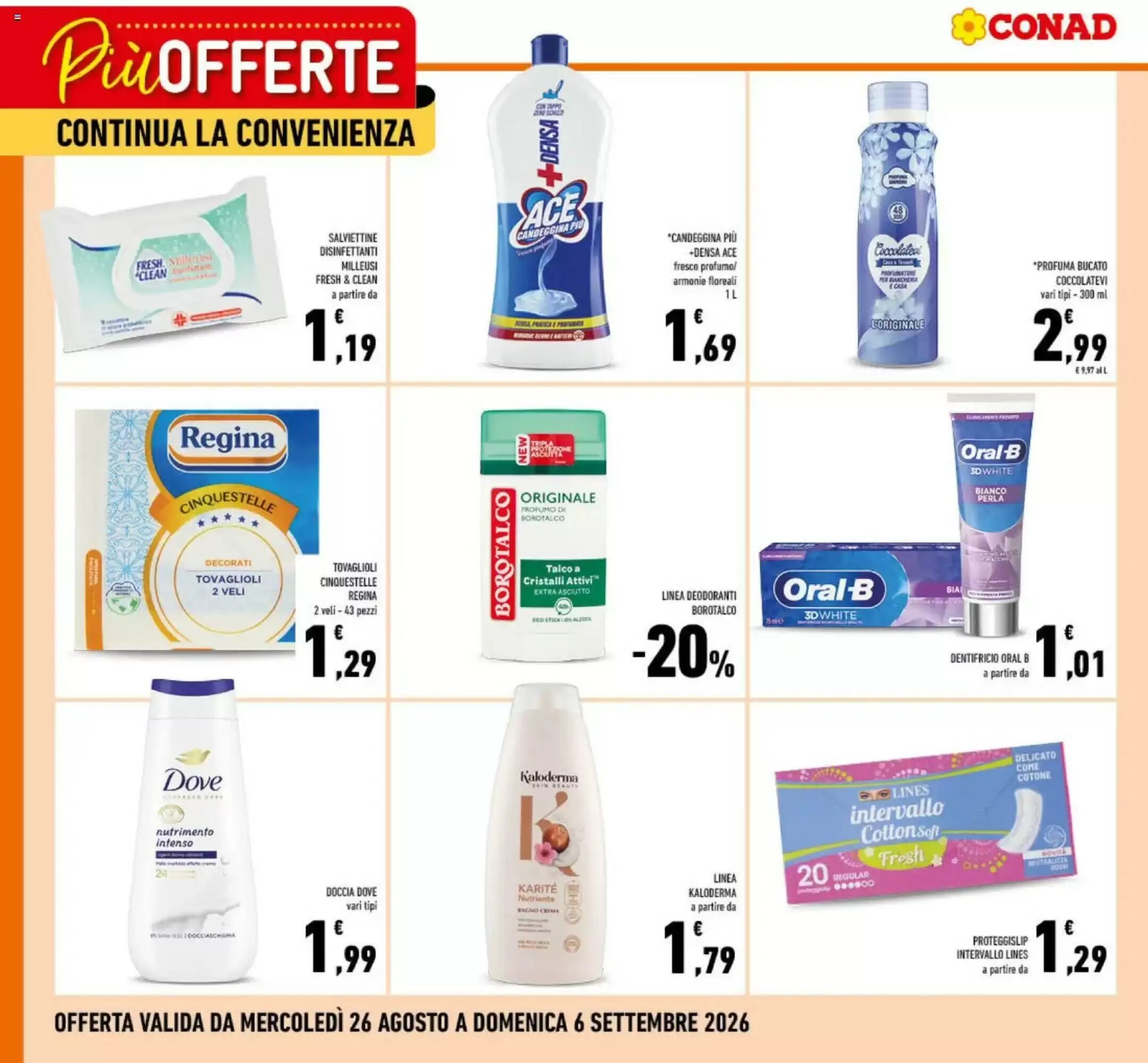 Volantino promozionale Conad  valide dal 26/08/2026 - Pagina 3.