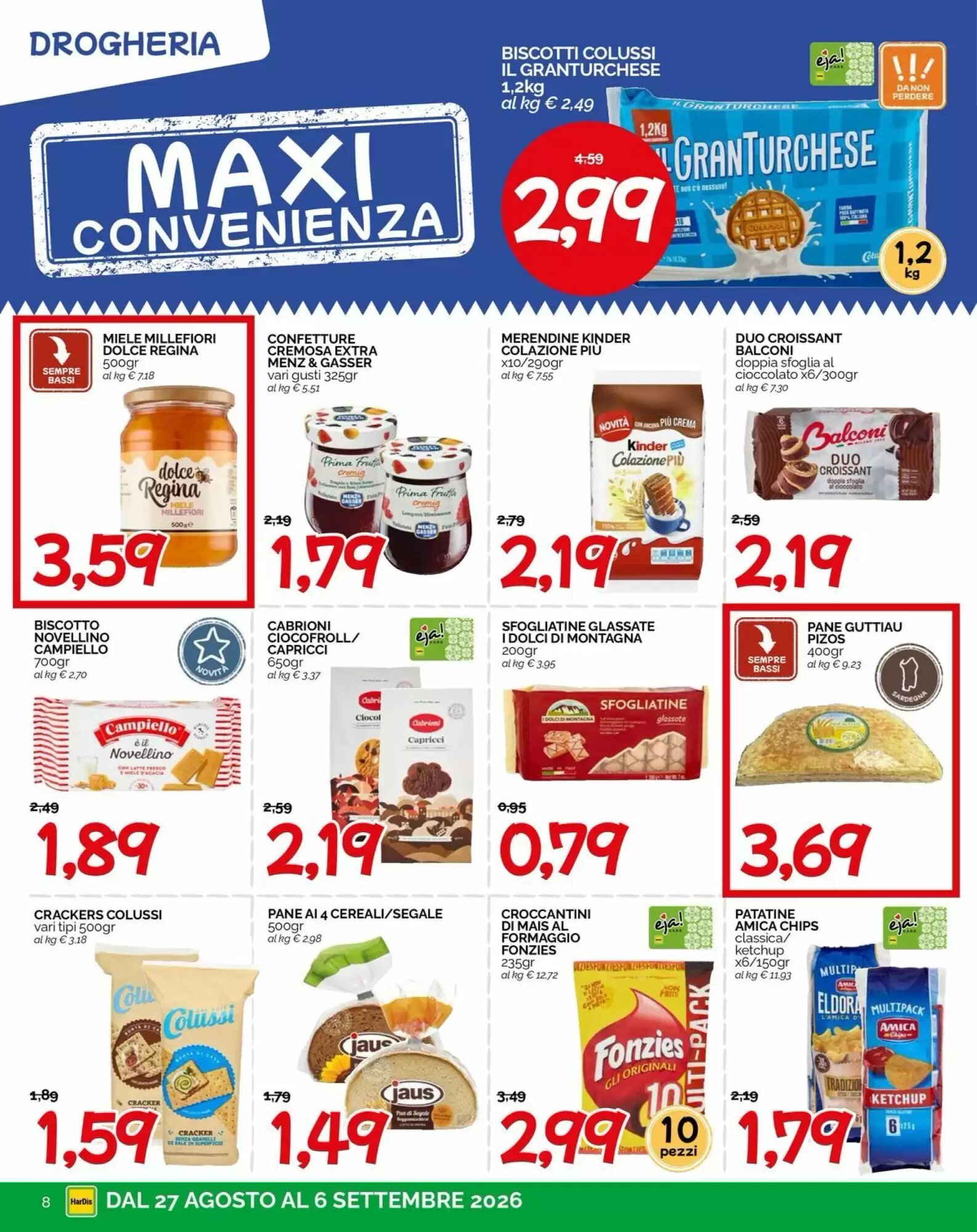 Volantino promozionale Hardis  valide dal 27/08/2026 - Pagina 8.
