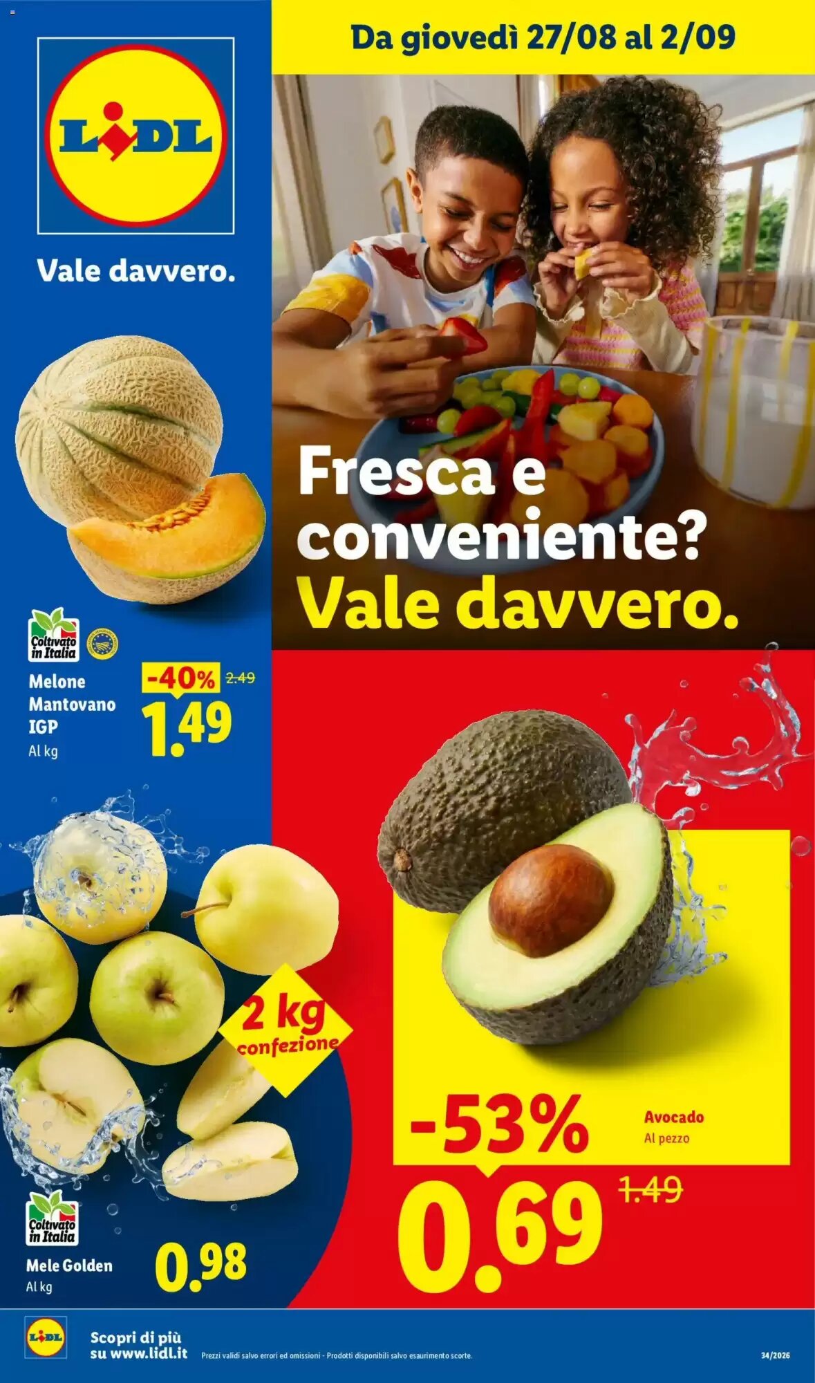 Volantino promozionale Lidl  valide dal 27/08/2026 - Pagina 1.