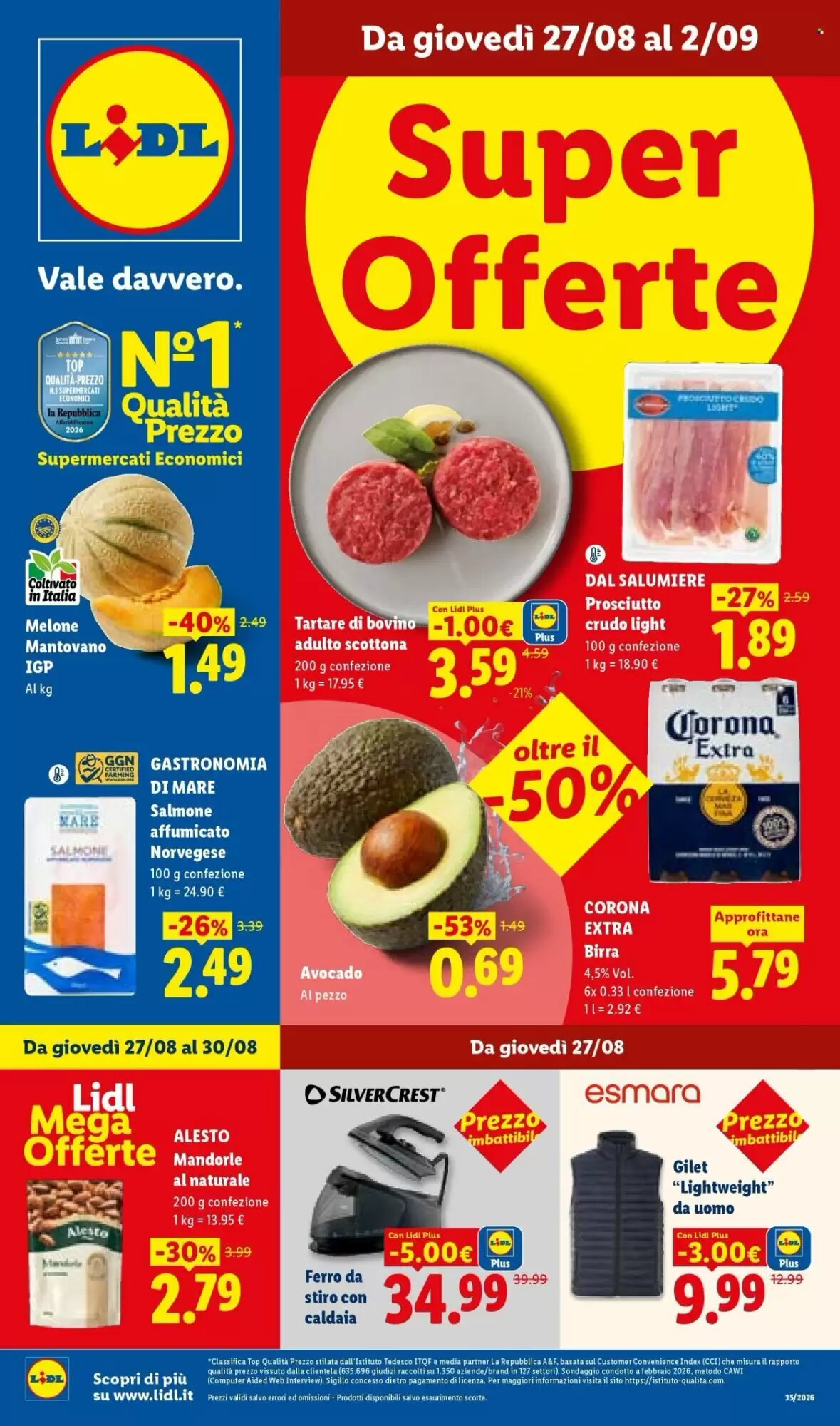 Volantino promozionale Lidl  valide dal 27/08/2026 - Pagina 1.