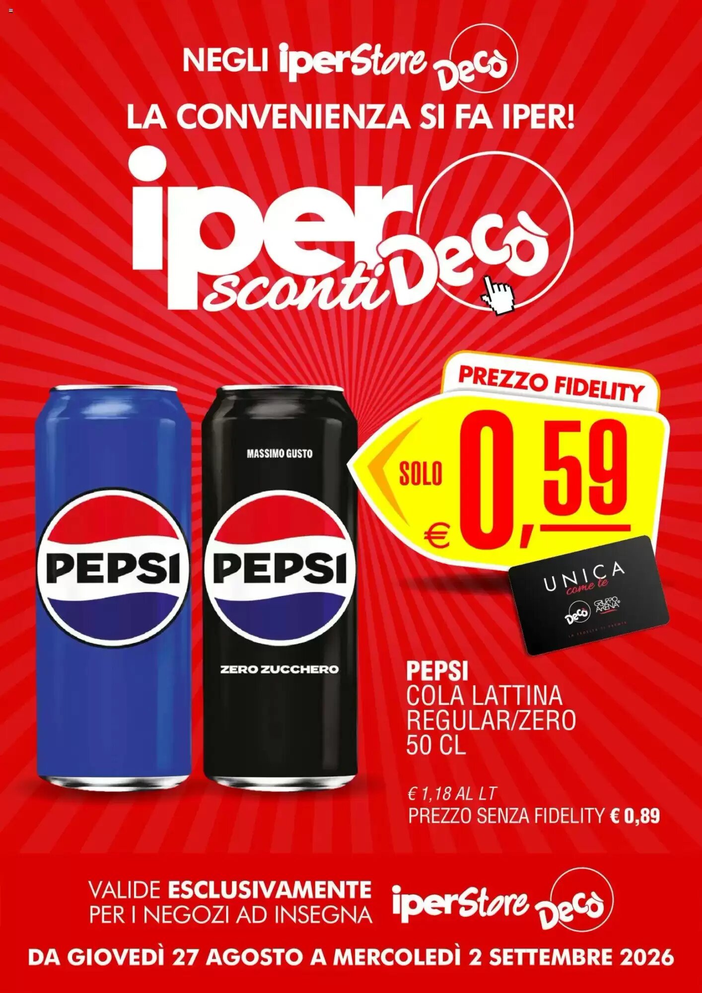 Volantino promozionale Deco Iperstore valide dal 27/08/2026 - Pagina 1.