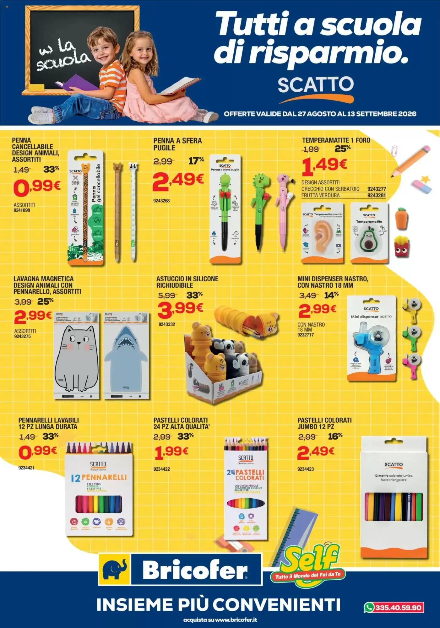 Volantino promozionale Bricofer valide dal 27/08/2026 - Pagina 1.