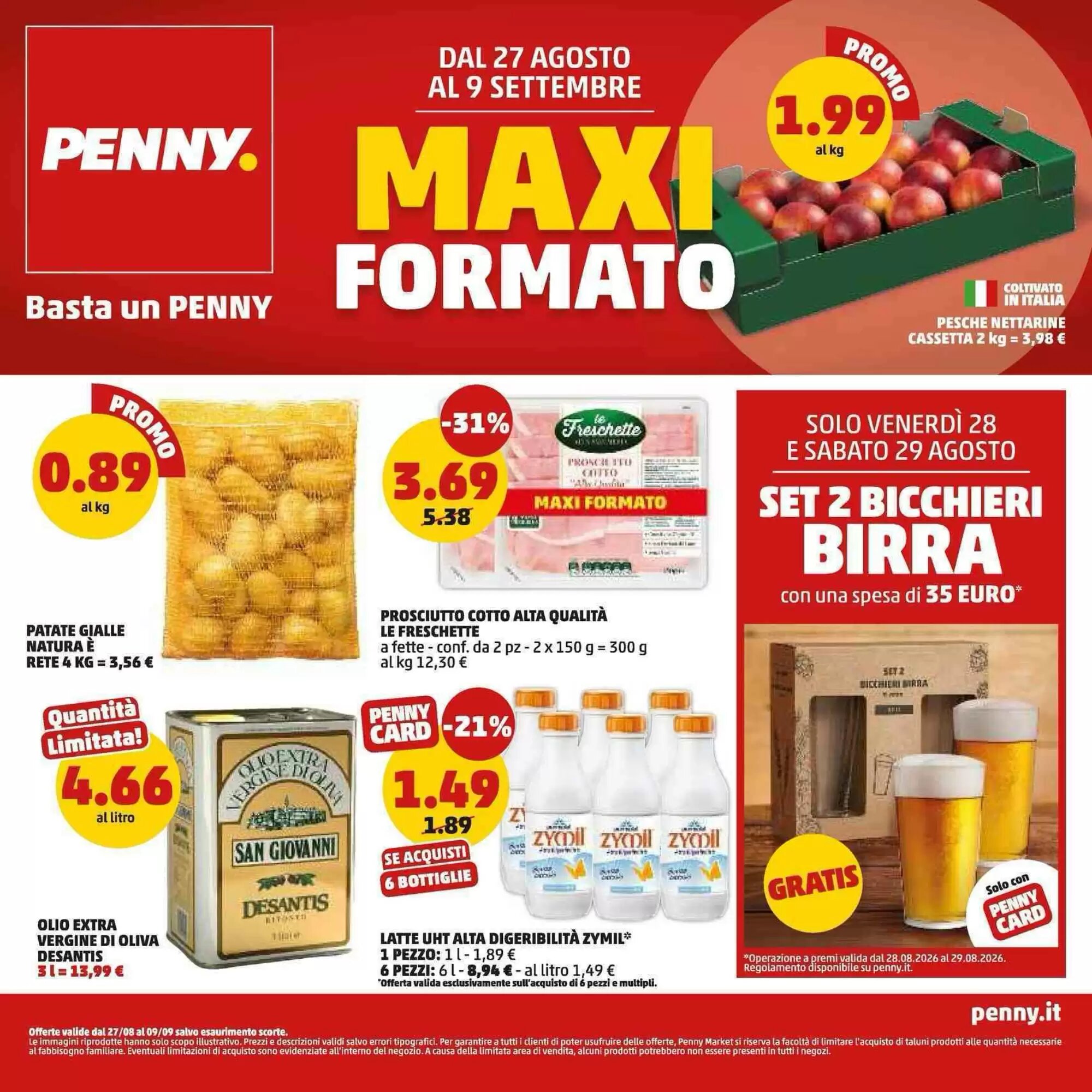 Volantino promozionale PENNY  valide dal 27/08/2026 - Pagina 1.