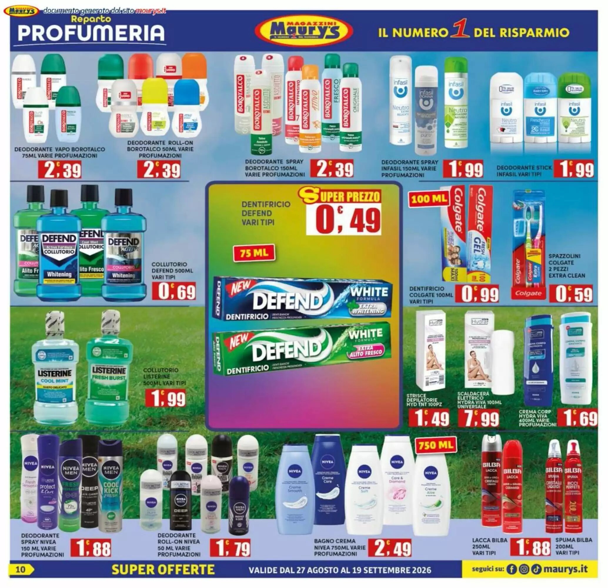 Volantino promozionale Maury's  valide dal 27/08/2026 - Pagina 10.