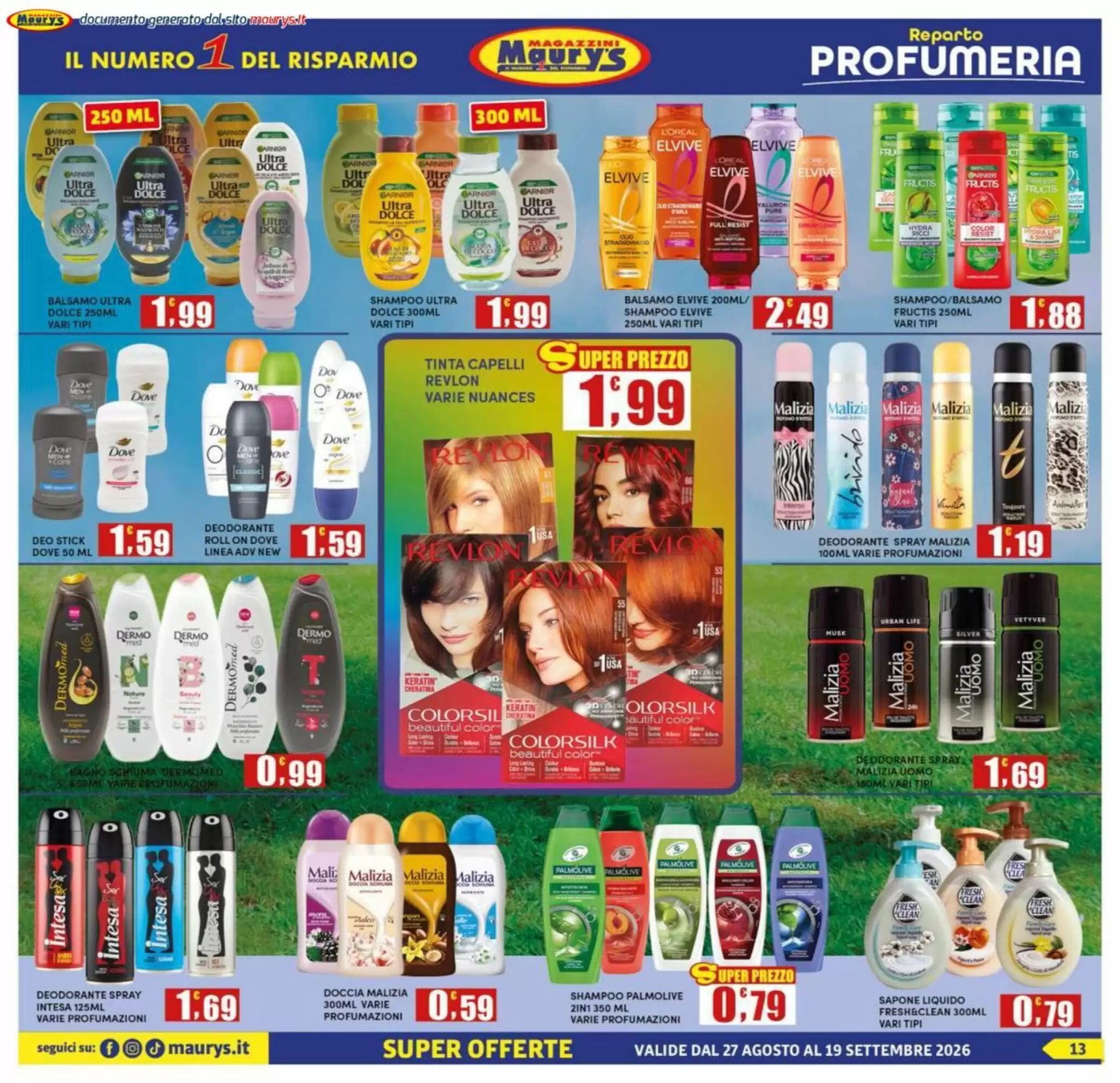 Volantino promozionale Maury's  valide dal 27/08/2026 - Pagina 13.