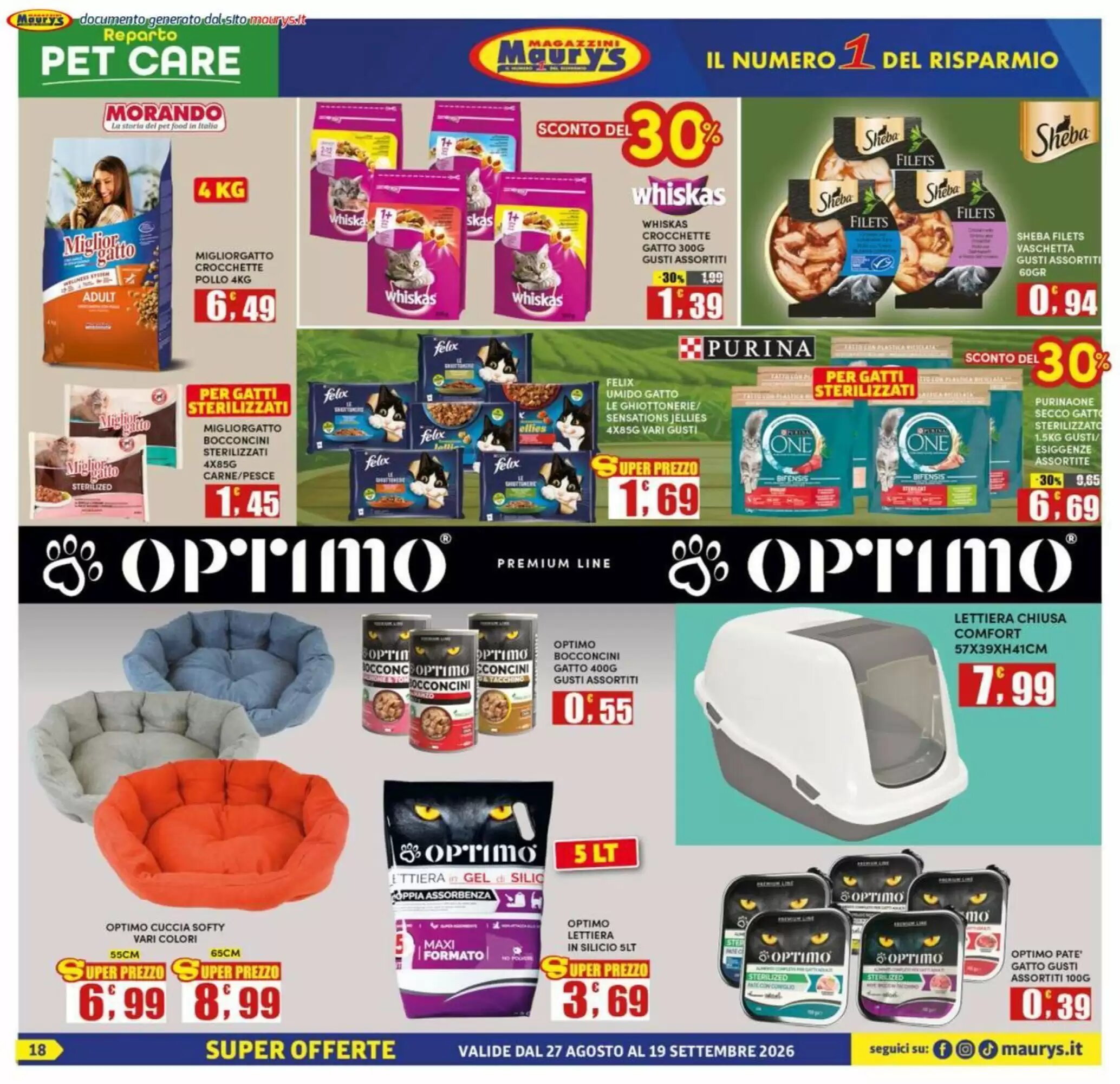 Volantino promozionale Maury's  valide dal 27/08/2026 - Pagina 18.