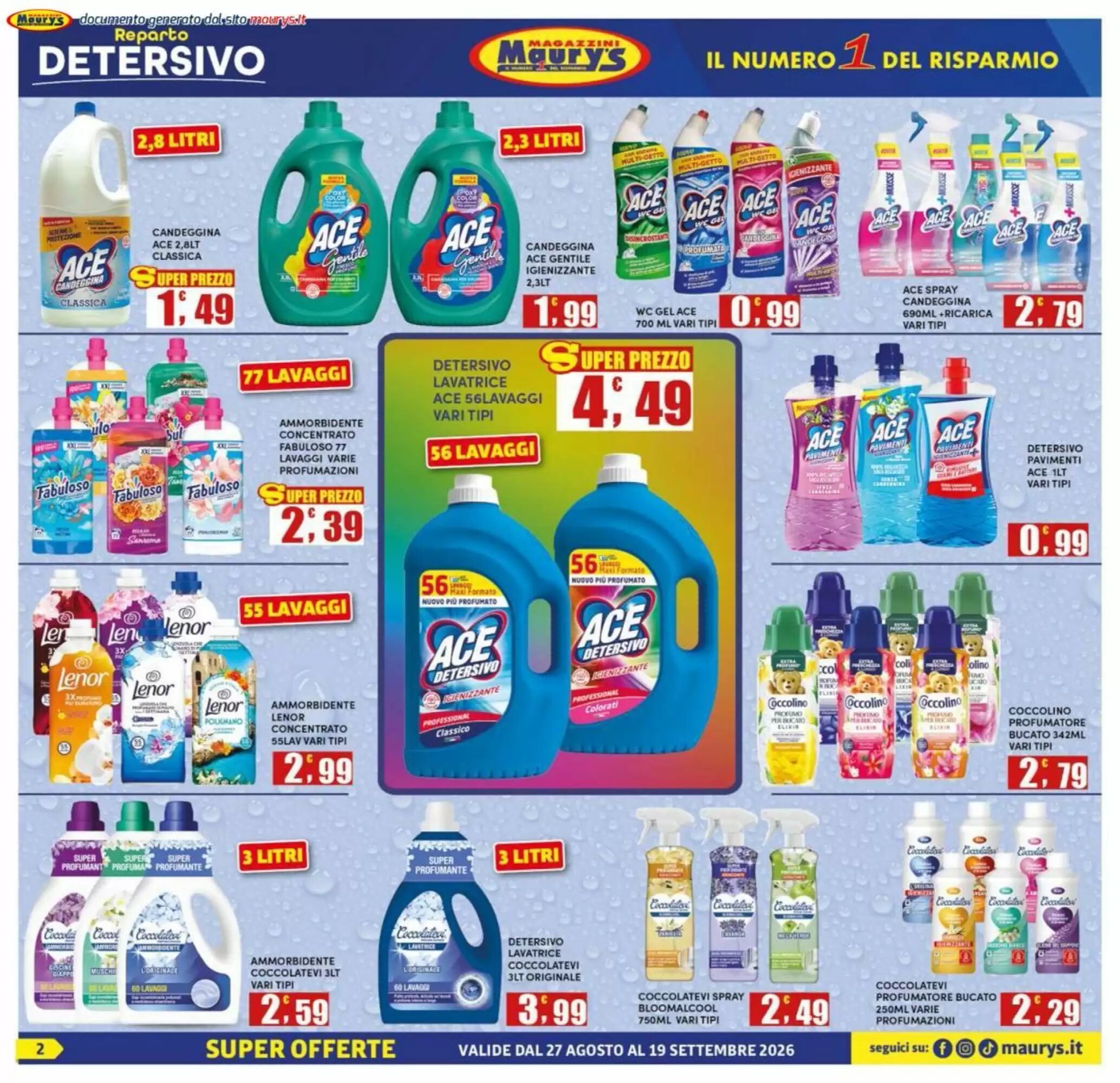 Volantino promozionale Maury's  valide dal 27/08/2026 - Pagina 2.