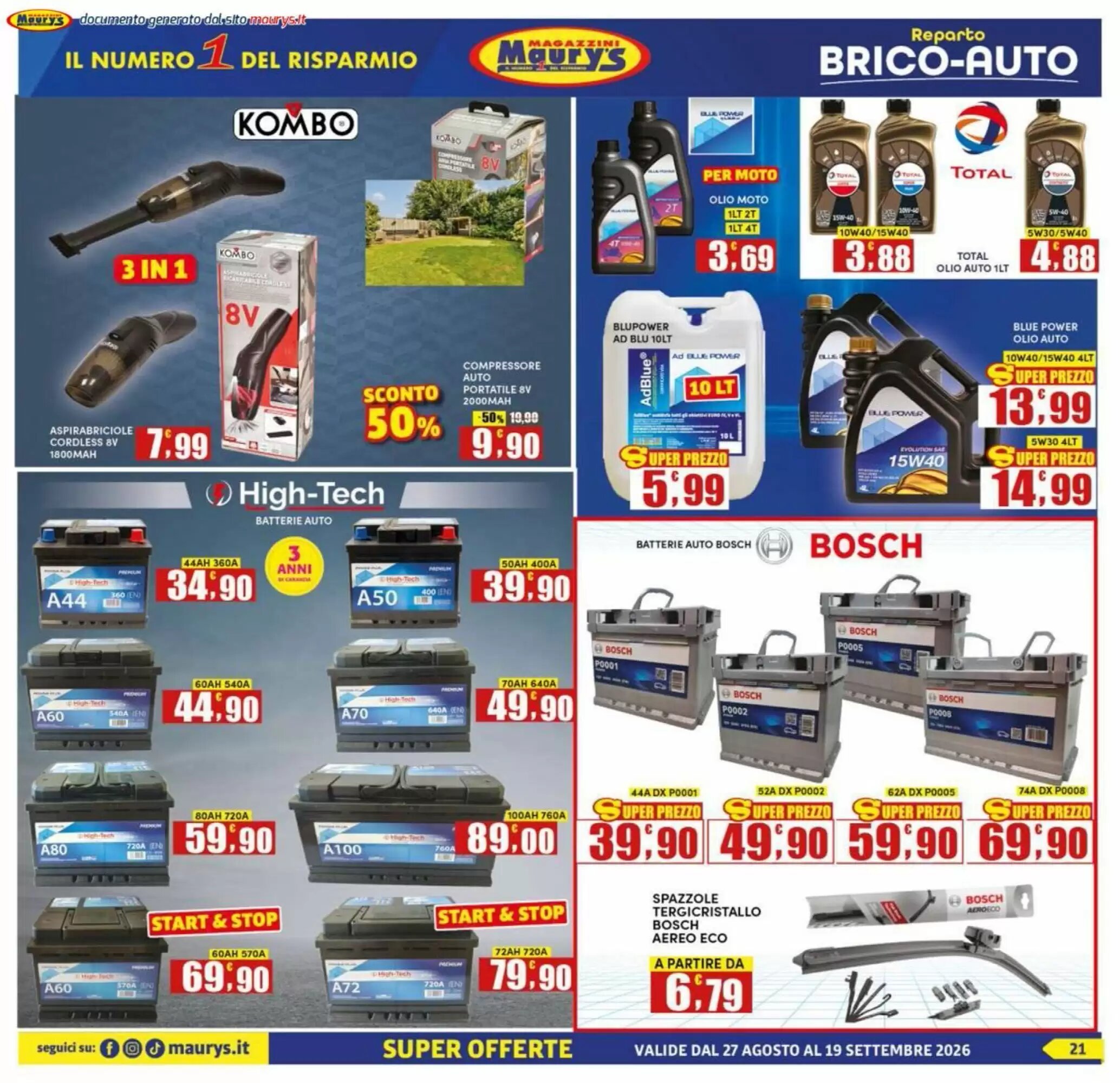 Volantino promozionale Maury's  valide dal 27/08/2026 - Pagina 21.
