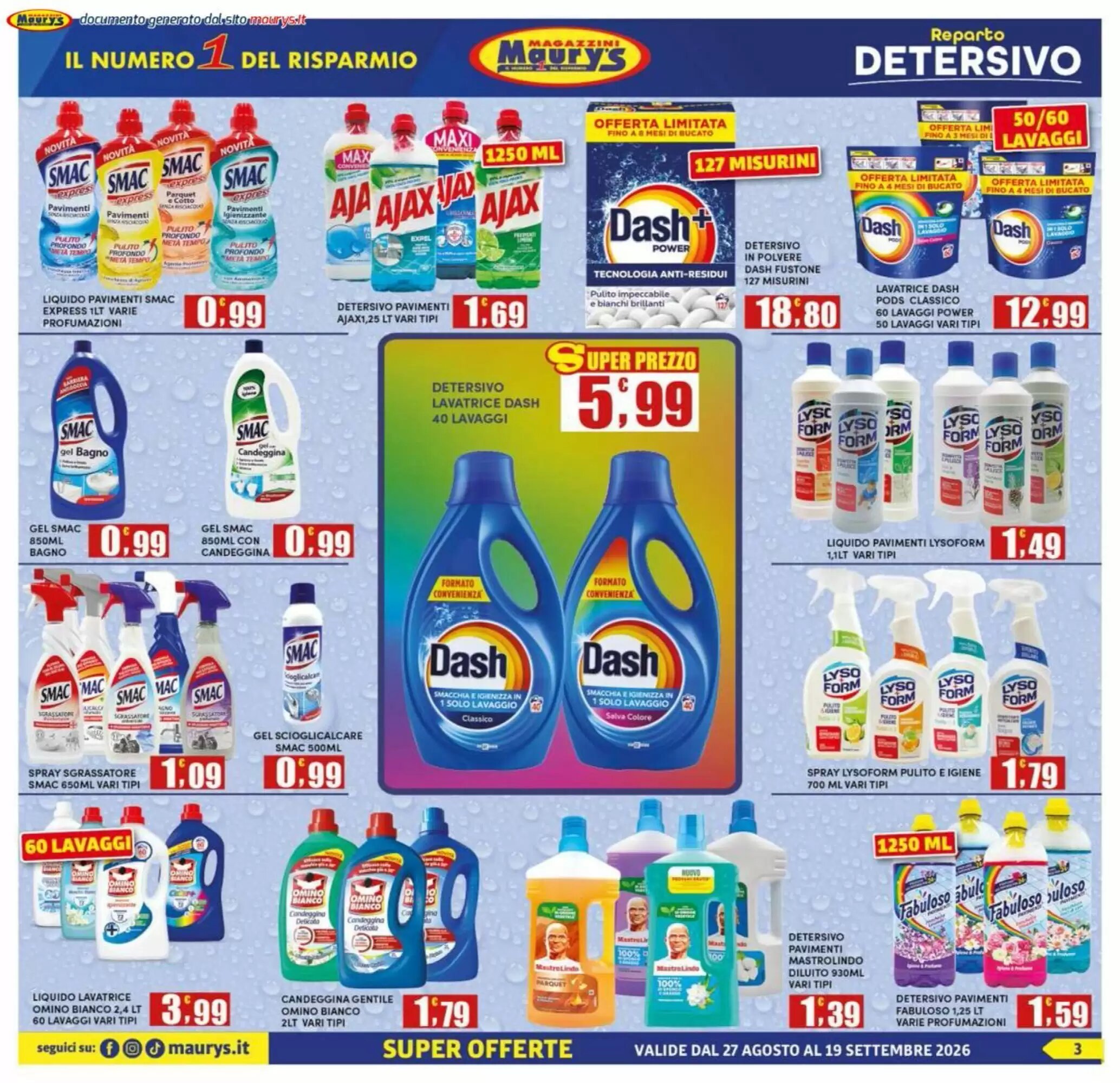Volantino promozionale Maury's  valide dal 27/08/2026 - Pagina 3.
