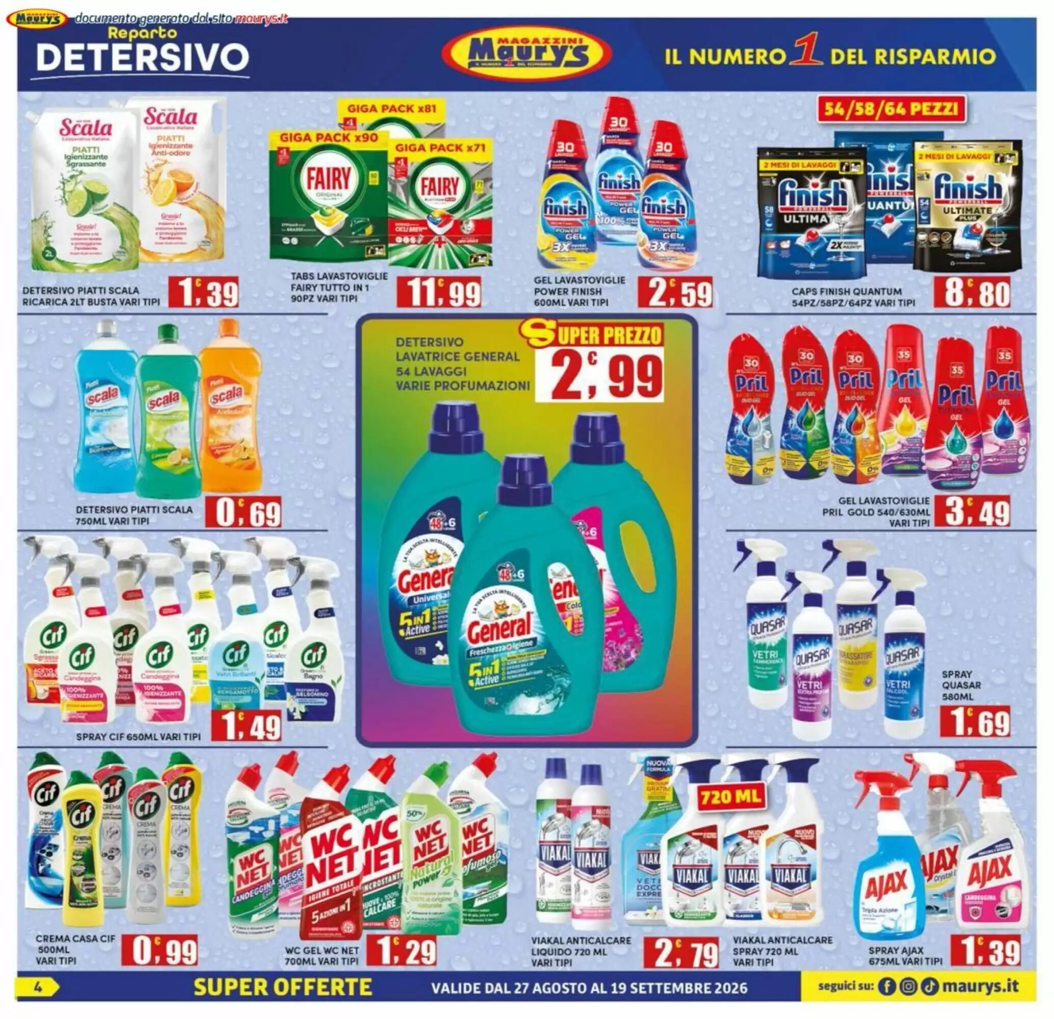 Volantino promozionale Maury's  valide dal 27/08/2026 - Pagina 4.