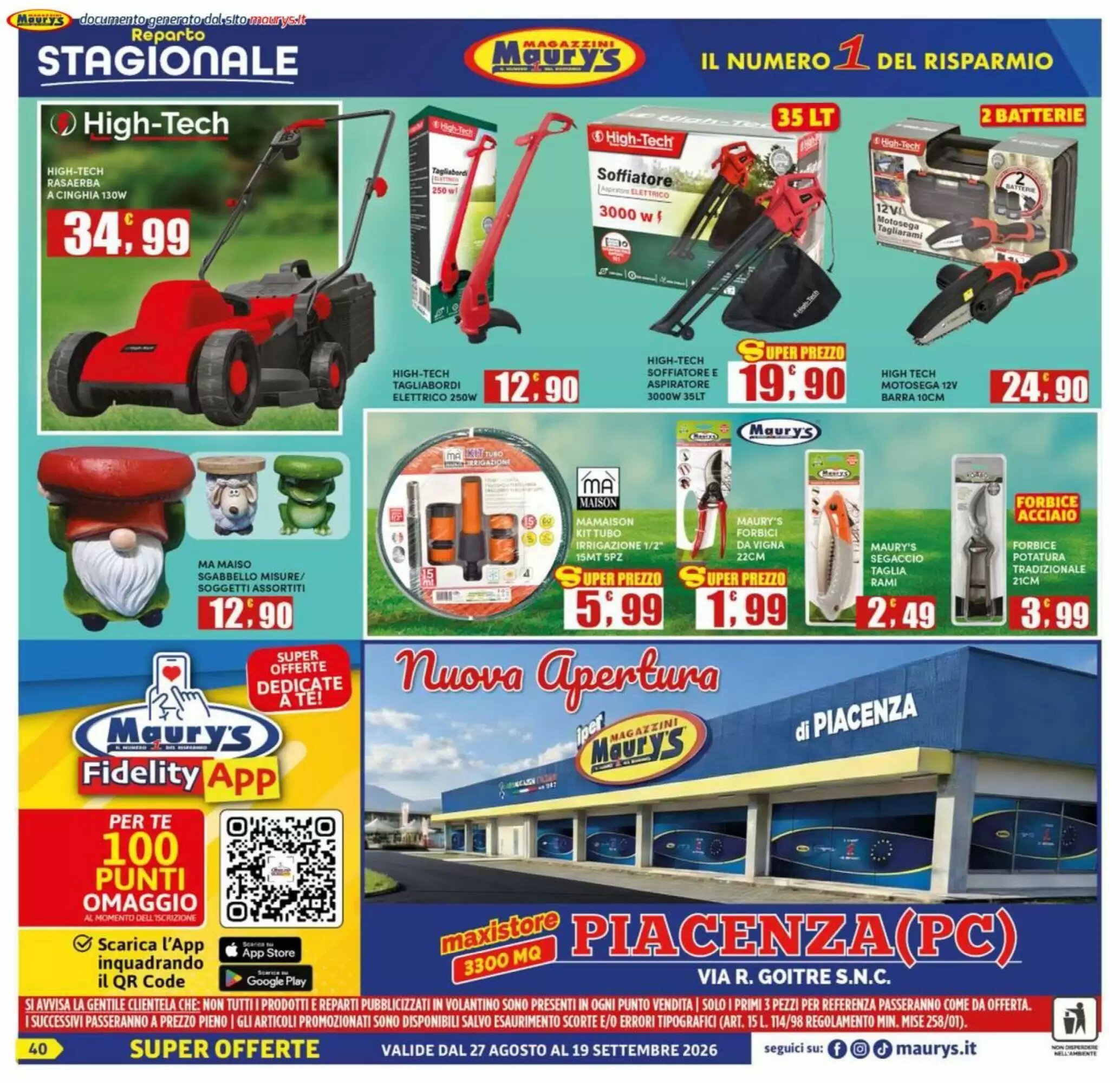Volantino promozionale Maury's  valide dal 27/08/2026 - Pagina 40.