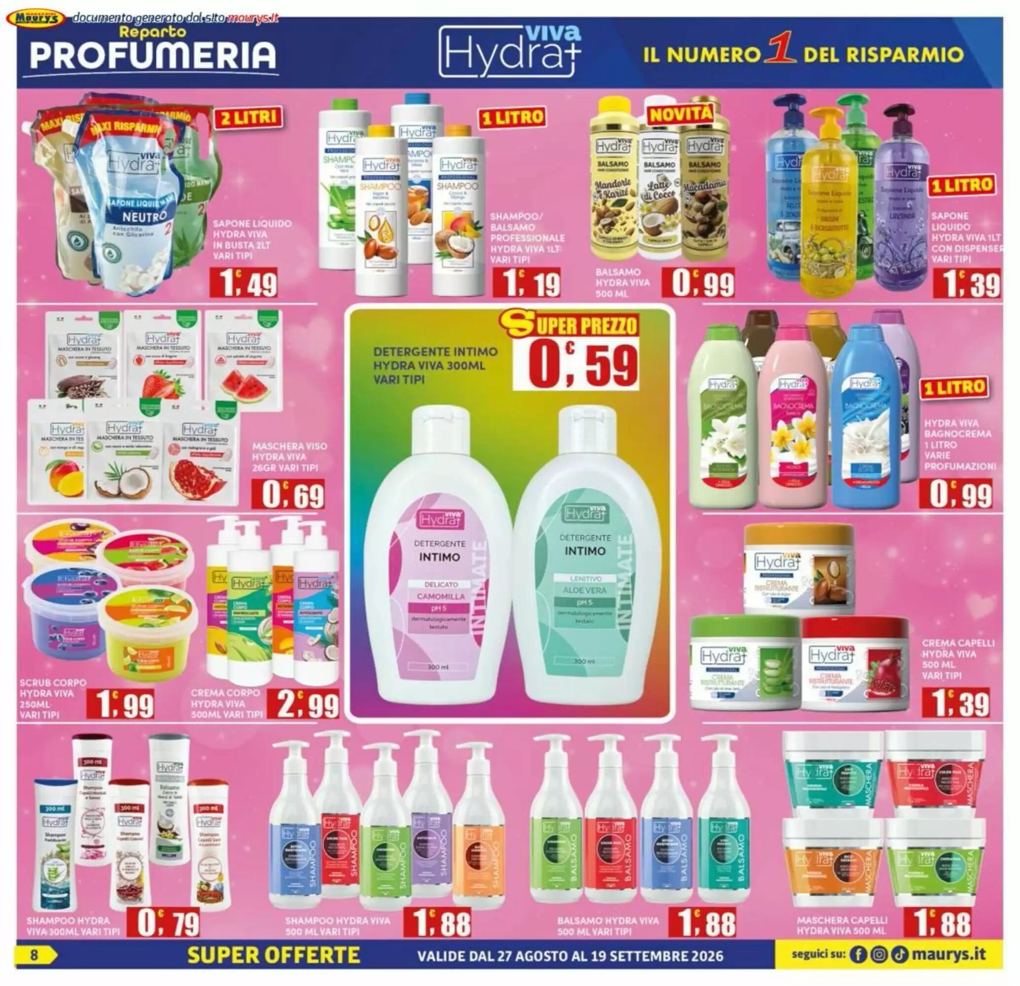 Volantino promozionale Maury's  valide dal 27/08/2026 - Pagina 8.