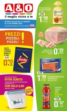 Volantino promozionale A&o  valide dal 27/08/2026