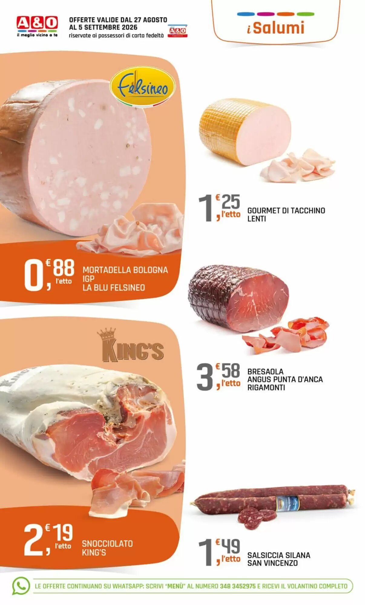Volantino promozionale A&o  valide dal 27/08/2026 - Pagina 2.